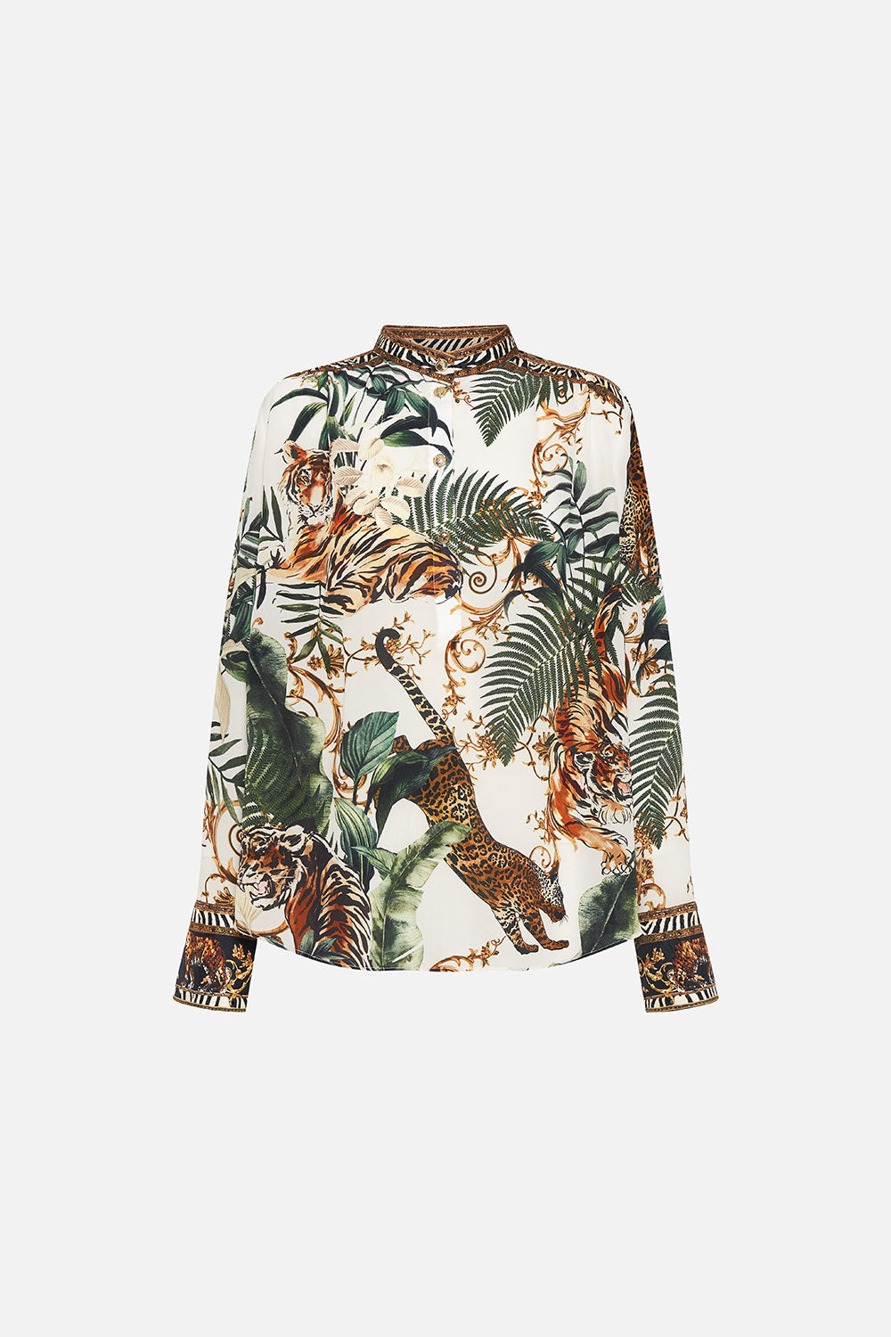 PLACKET BLOUSE TIGER TRAP