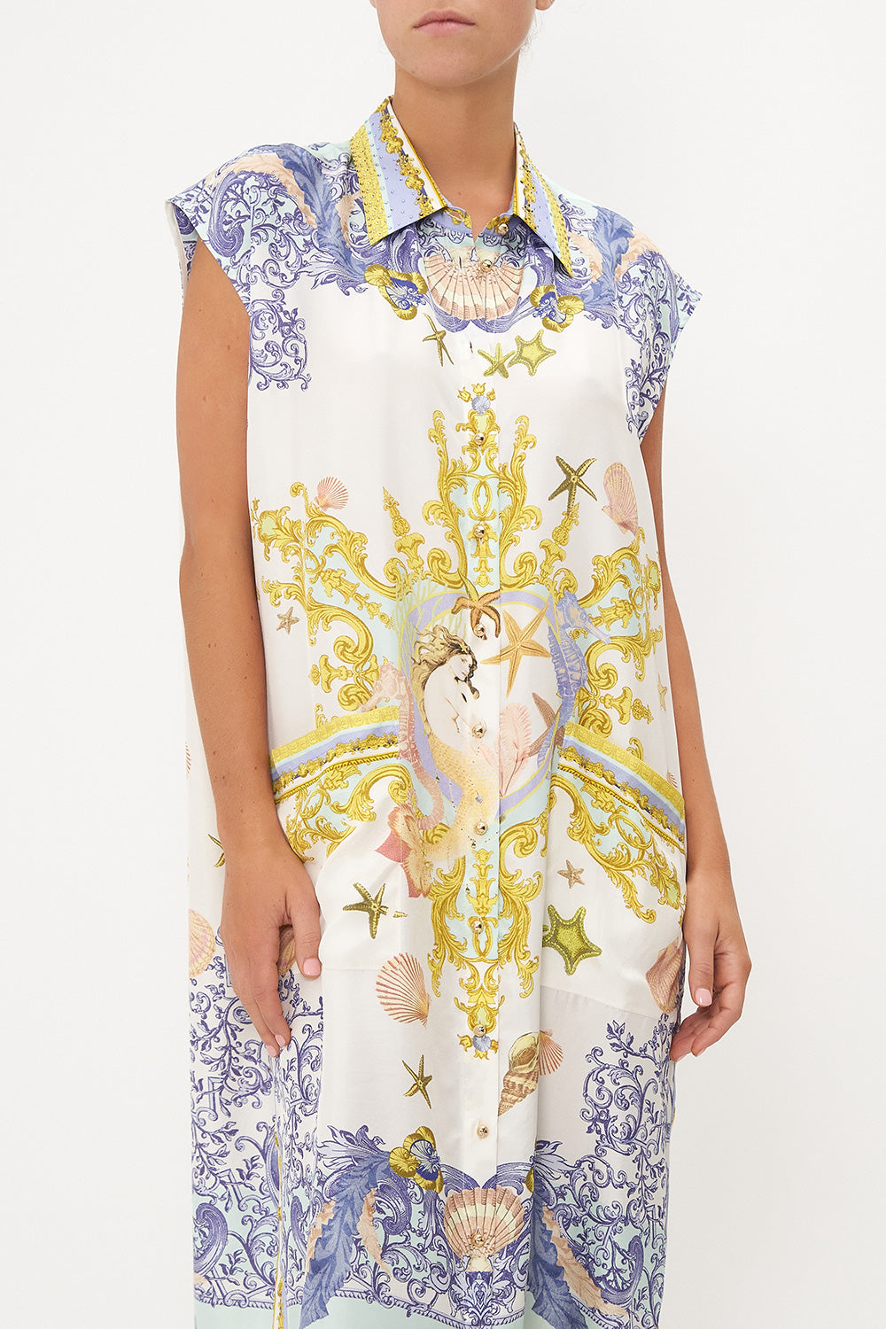 MIDI TUNIC SHIRT DRESS STAR OF THE SEA