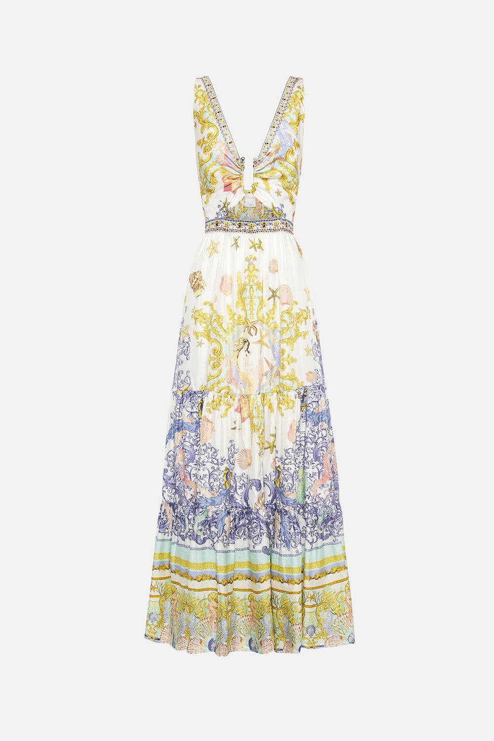 V NECK CUT OUT DRESS STAR OF THE SEA