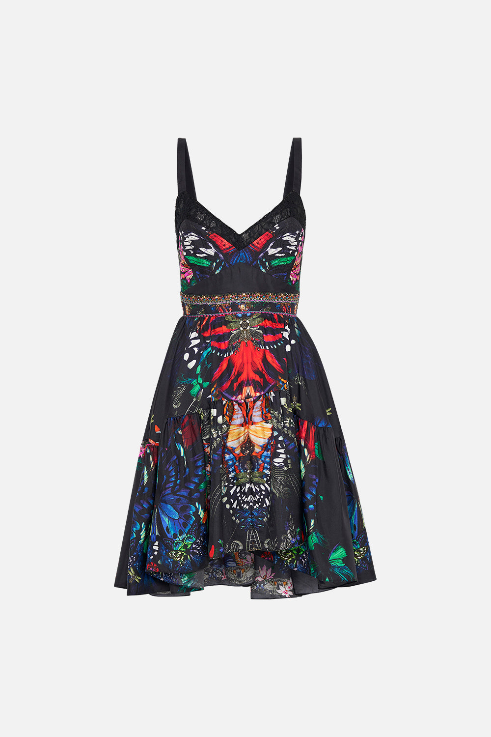 SHORT DRESS WITH FITTED BODICE FLUTTER BY