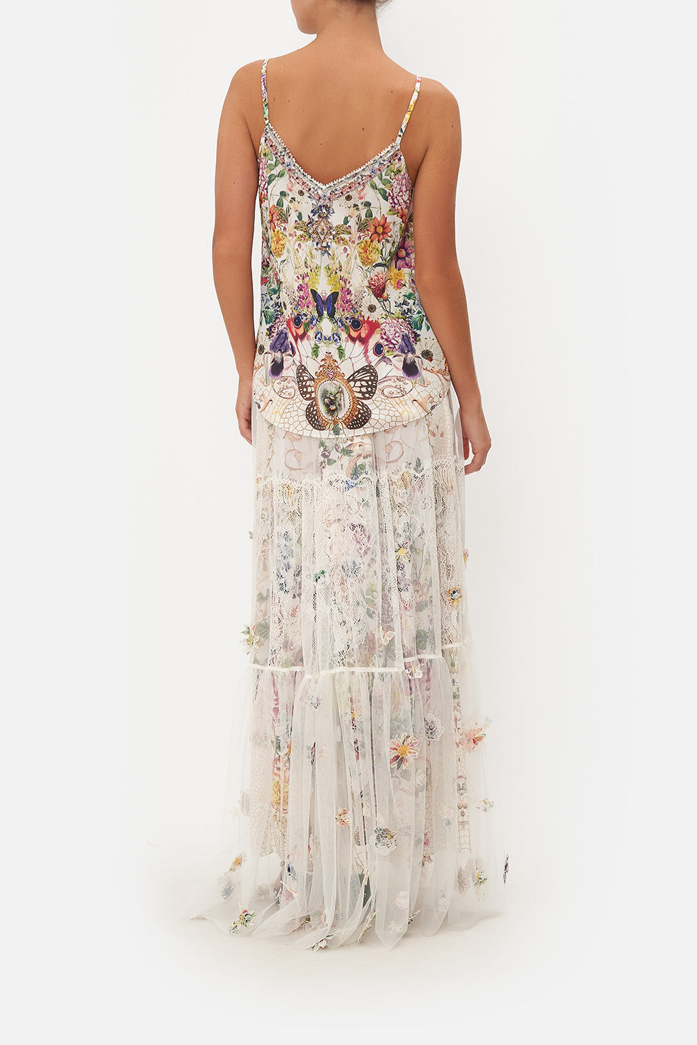 V-NECK BIAS CAMI QUEENS BEE HIVE