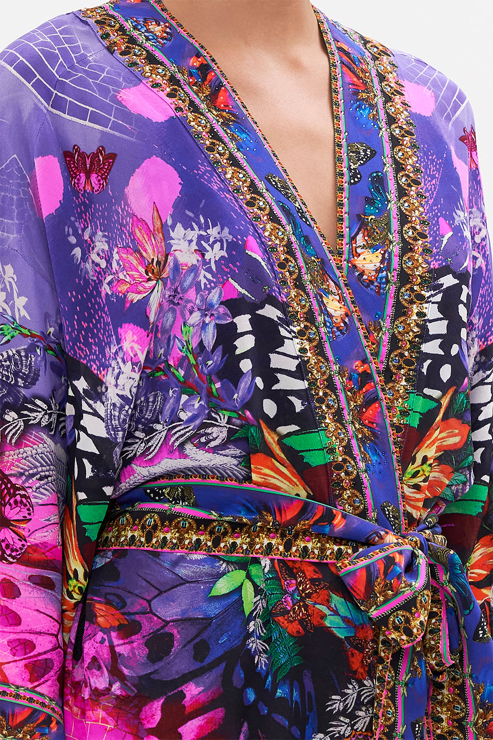 KIMONO WITH TIE BELT INDIRA