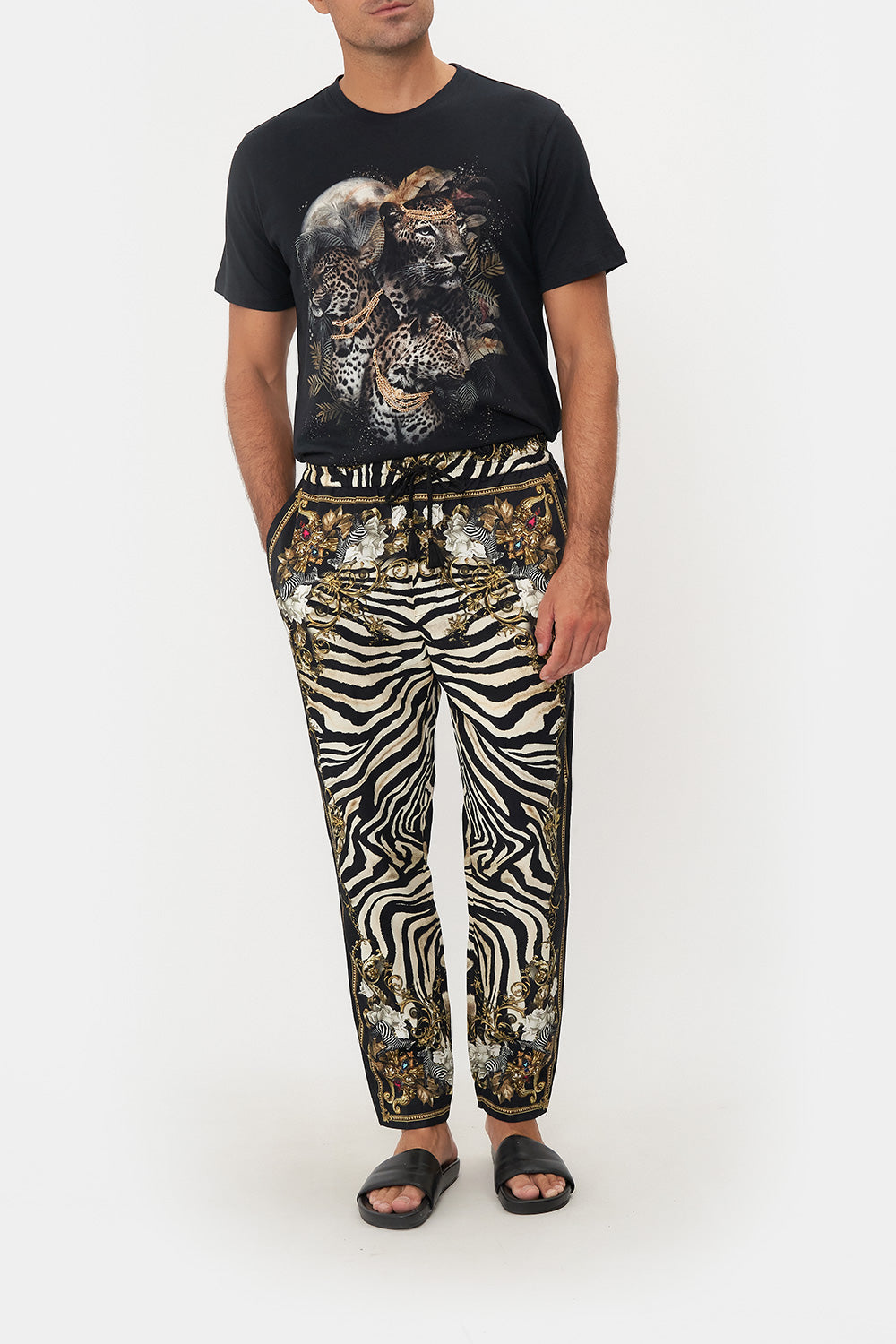 STRAIGHT LEG ELASTICATED WAIST PANT EARN YOUR STRIPES