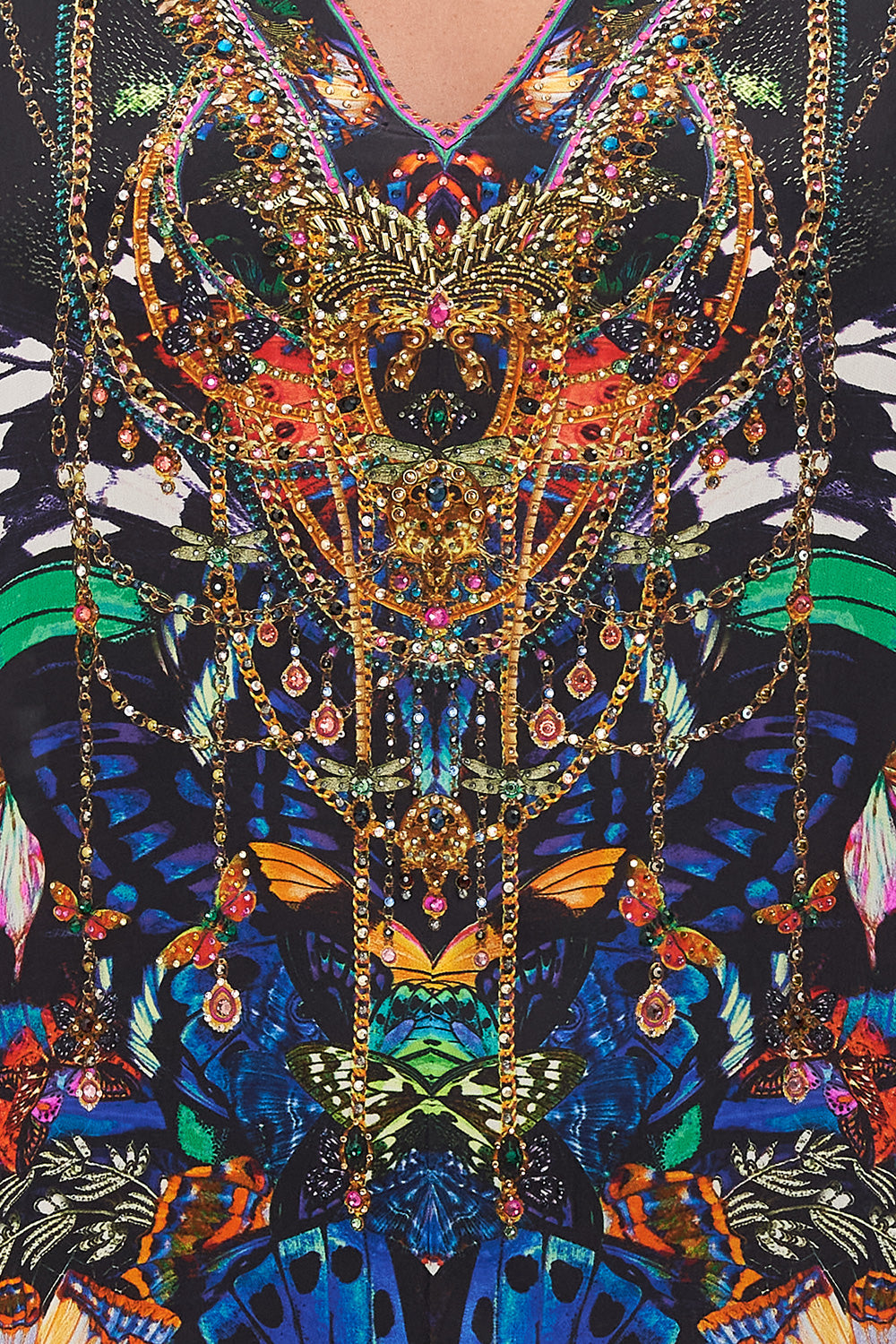 SLIM FIT KAFTAN WITH SPLIT FLUTTER BY