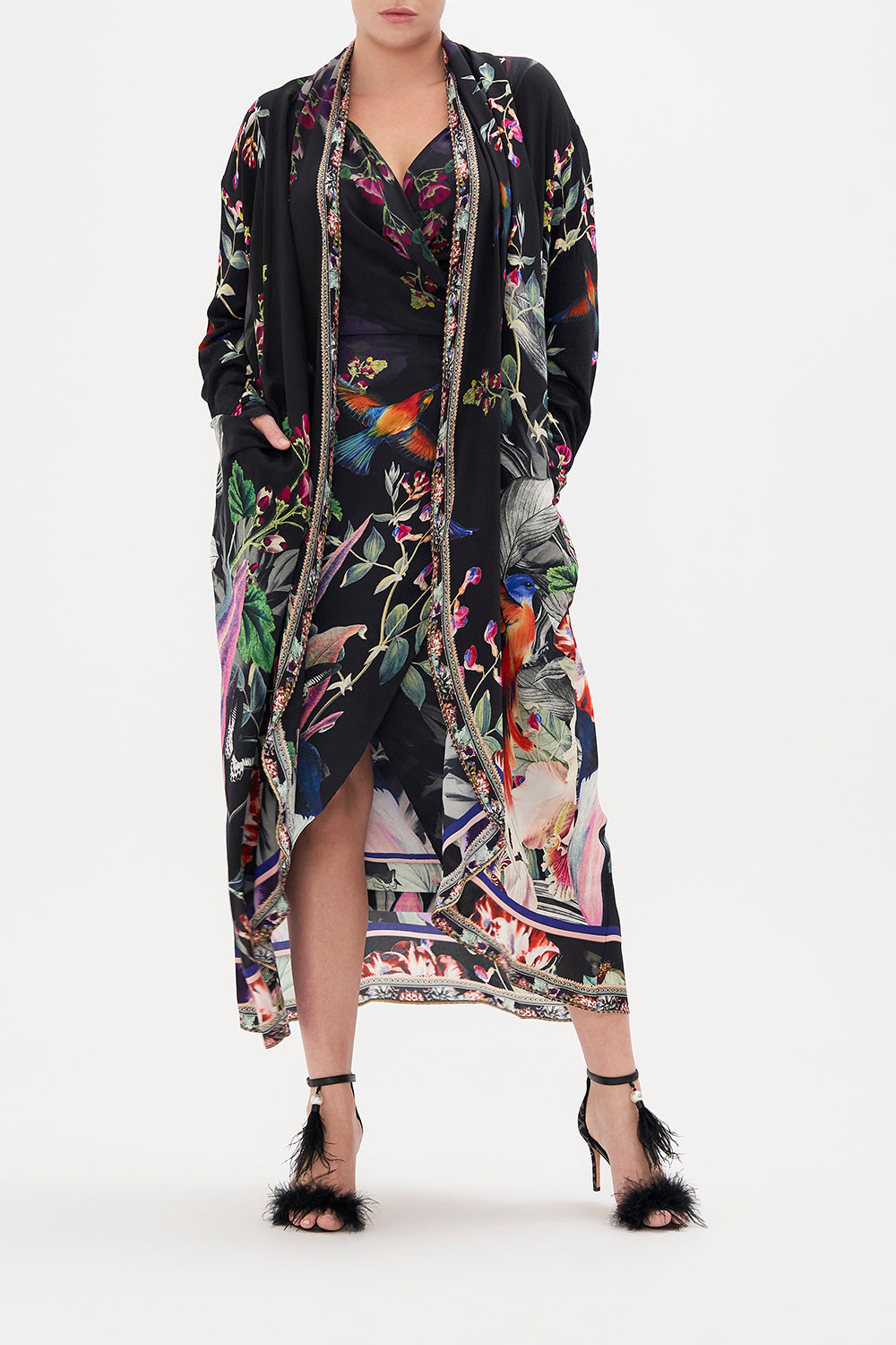 LONG CASUAL JACKET WITH POCKETS PARADISO PLACE