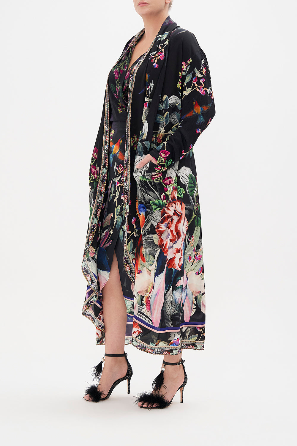 LONG CASUAL JACKET WITH POCKETS PARADISO PLACE