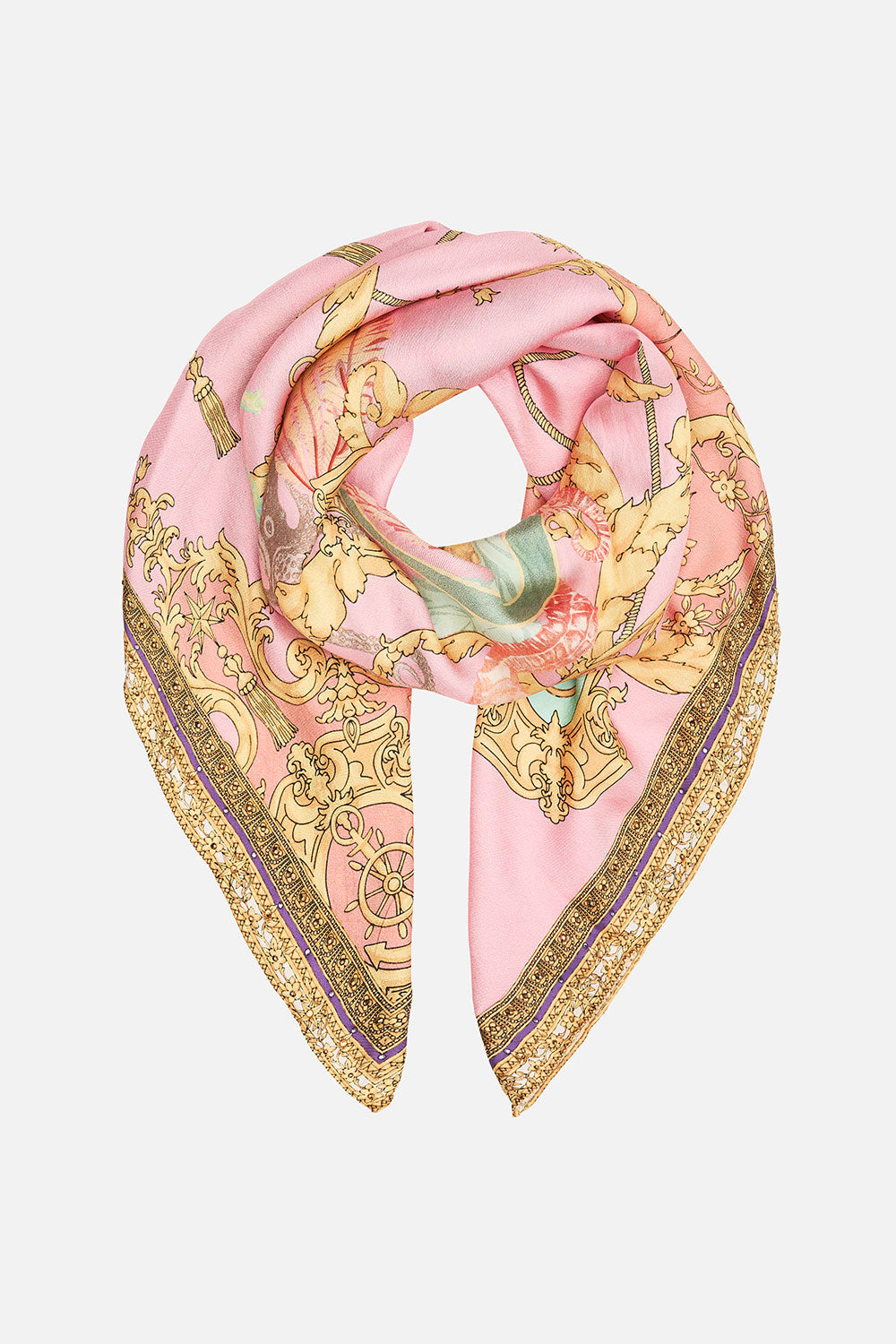 LARGE SQUARE SCARF MERMAID MOTEL