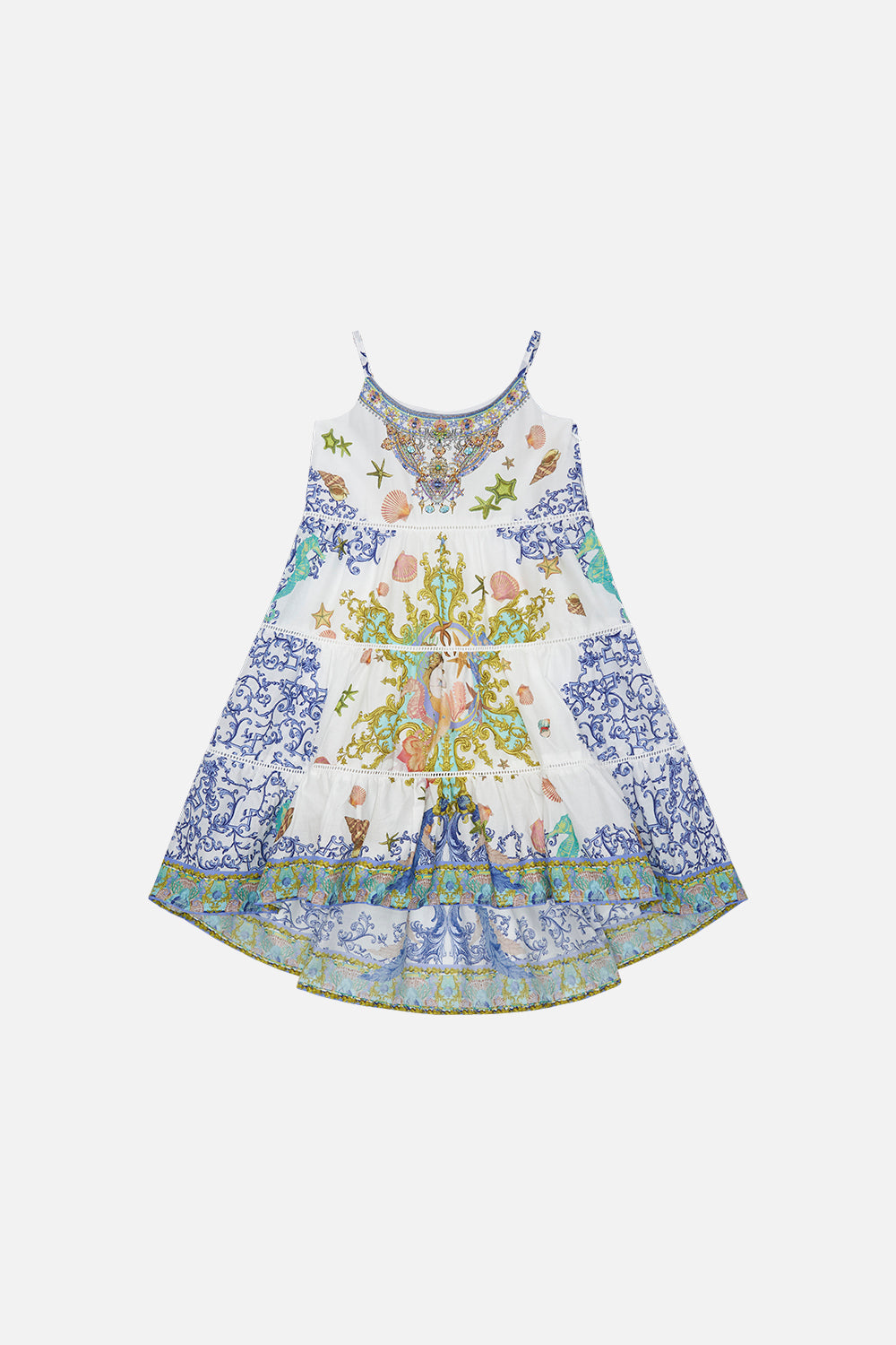 KIDS HIGH LOW HEM DRESS 12-14 STAR OF THE SEA