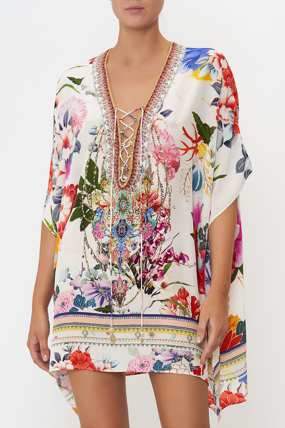 SHORT LACE UP KAFTAN MEMORIES OF A GARDEN