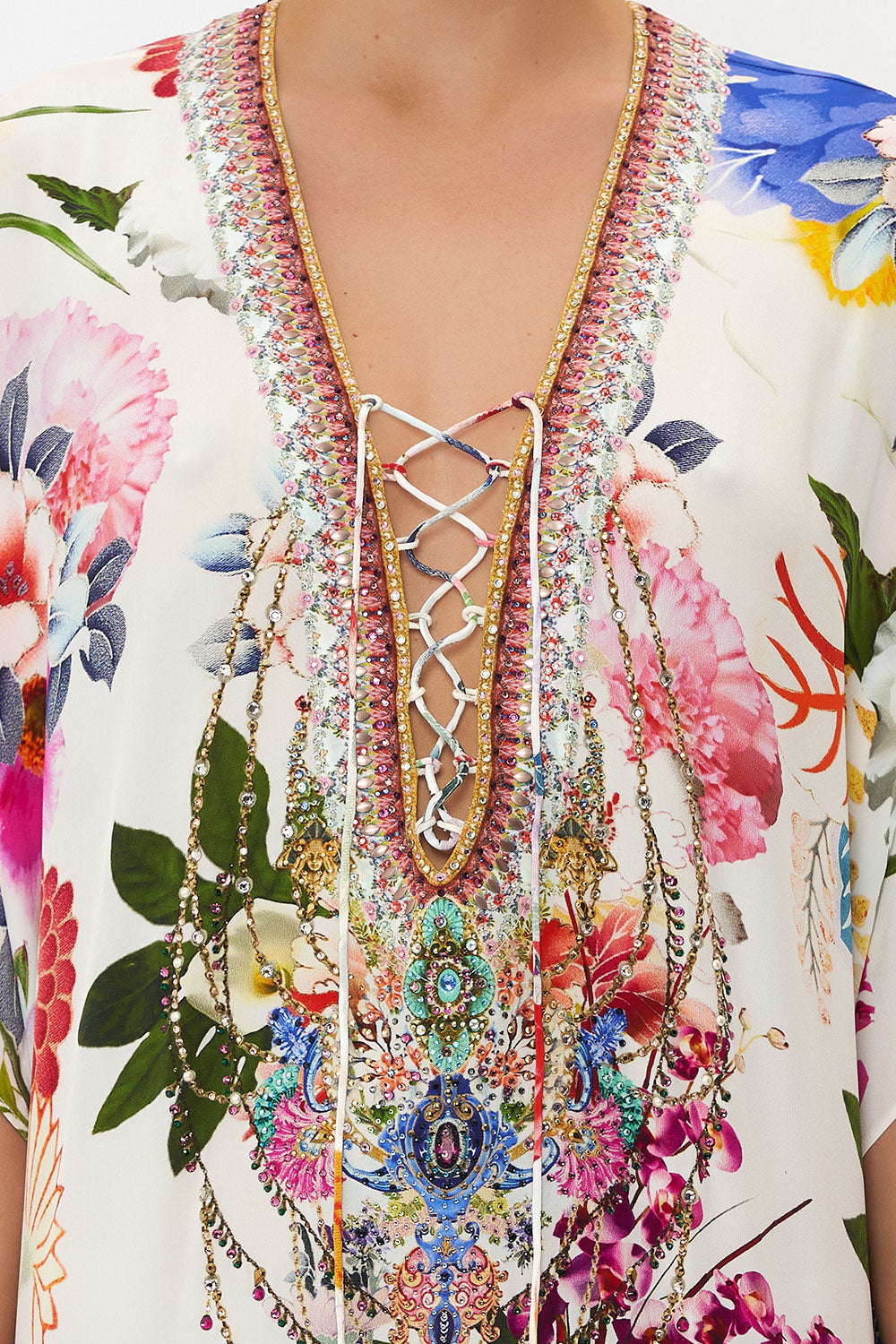 SHORT LACE UP KAFTAN MEMORIES OF A GARDEN