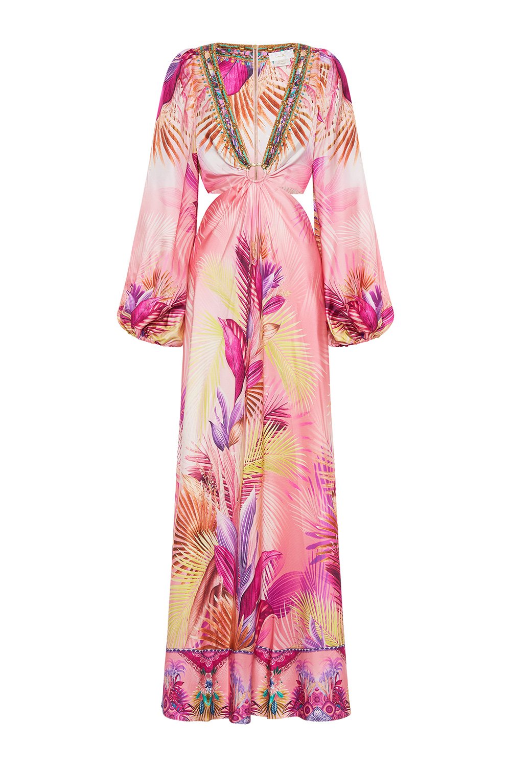 U-RING CUT OUT DRESS SOUTH BEACH SUNRISE