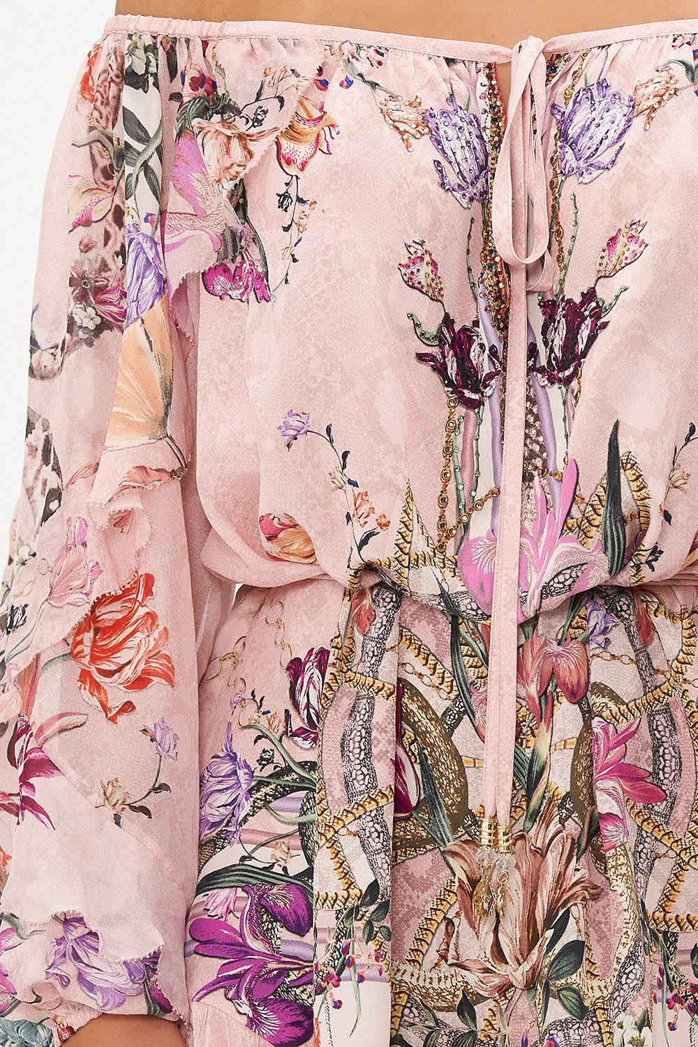 BLOUSON FRILL SLEEVE DRESS MAD AS A SNAKE