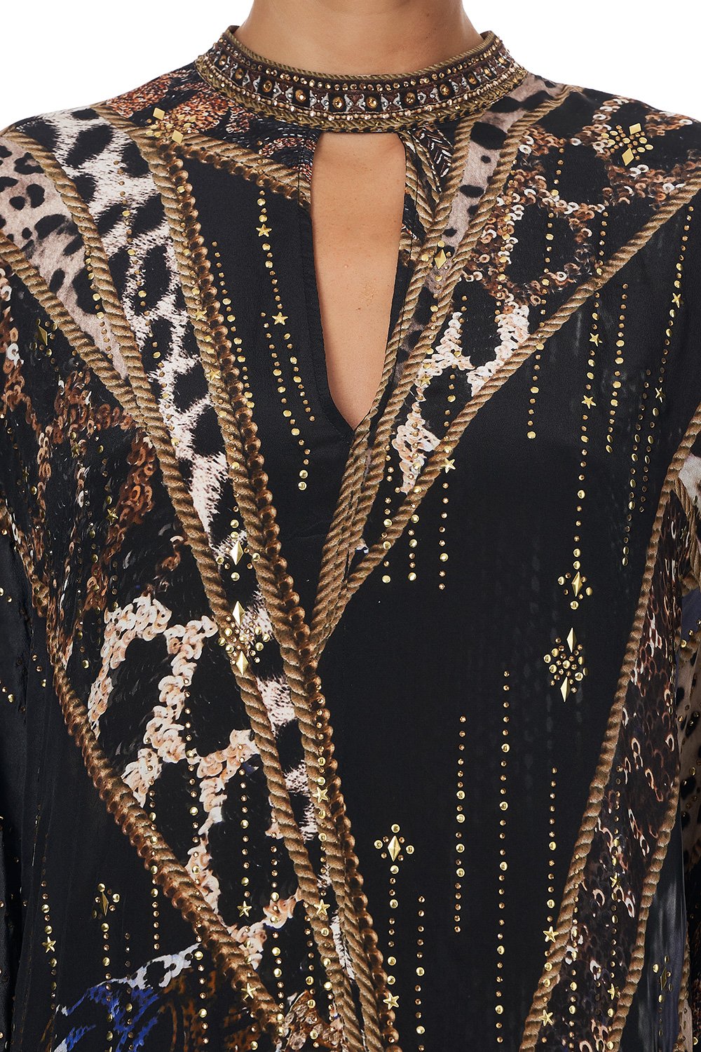 SHORT KAFTAN WITH HIGH NECK LADY STARDUST