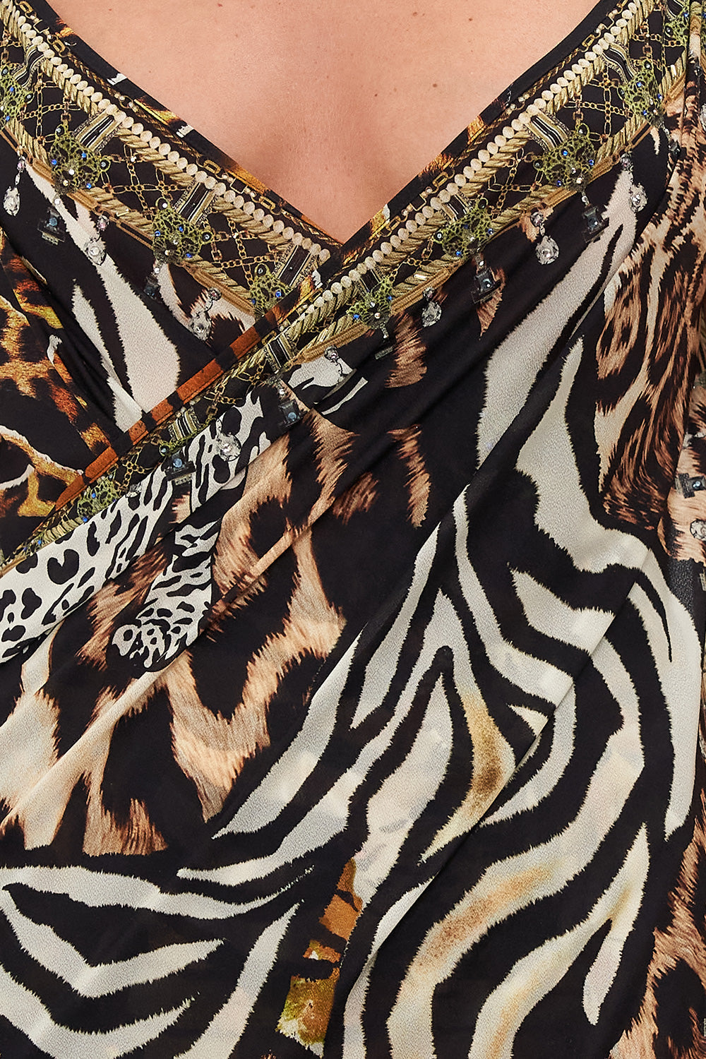 SARONG WITH STRAPS AND TRIM DETAIL WHATS NEW PUSSYCAT