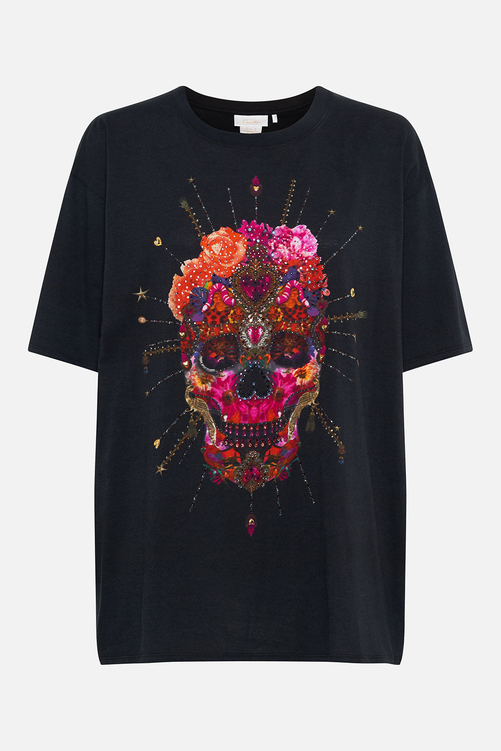 OVERSIZE BAND TEE REIGN OF ROSES