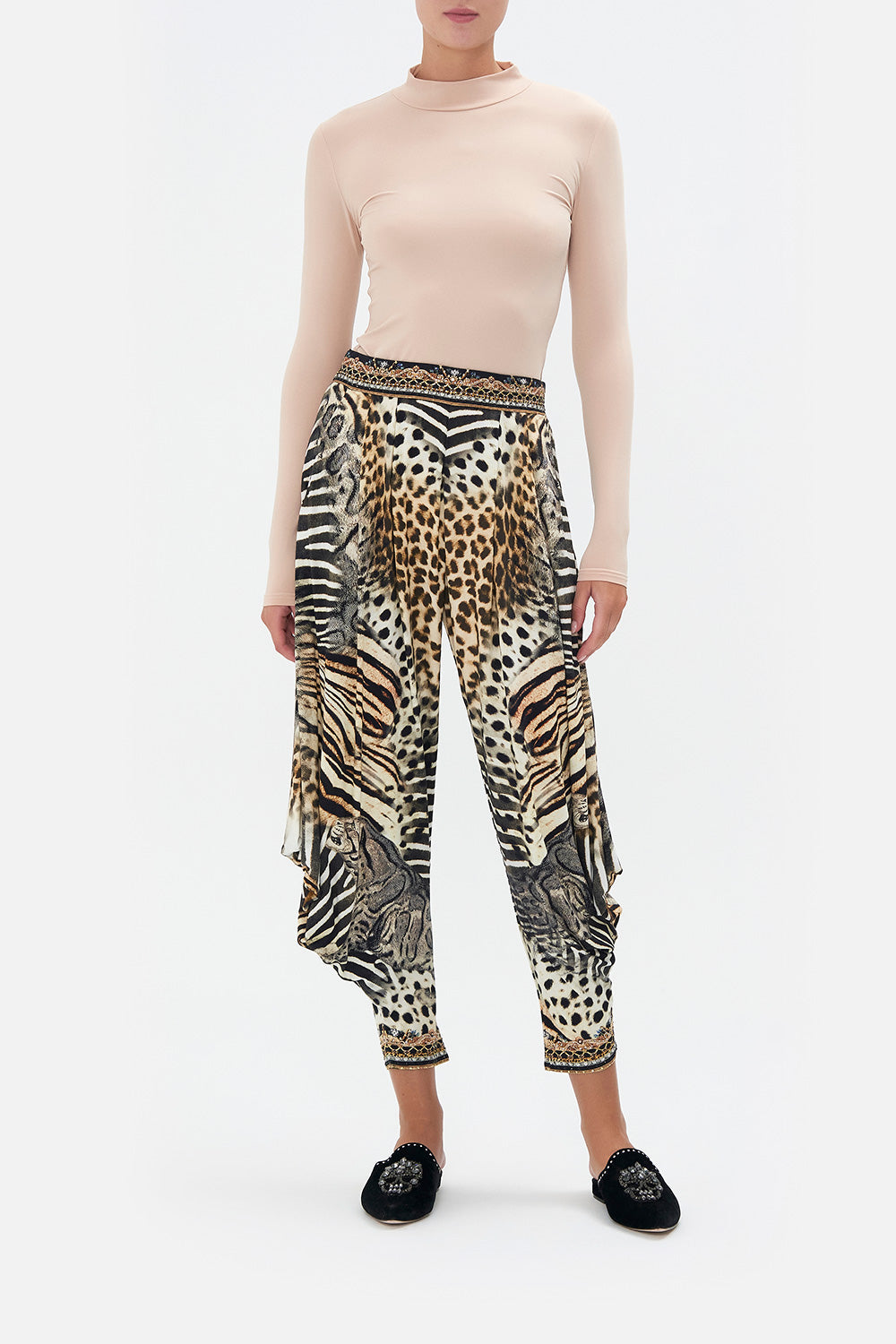JERSEY DRAPE PANT WITH POCKET FOR THE LOVE OF LEO
