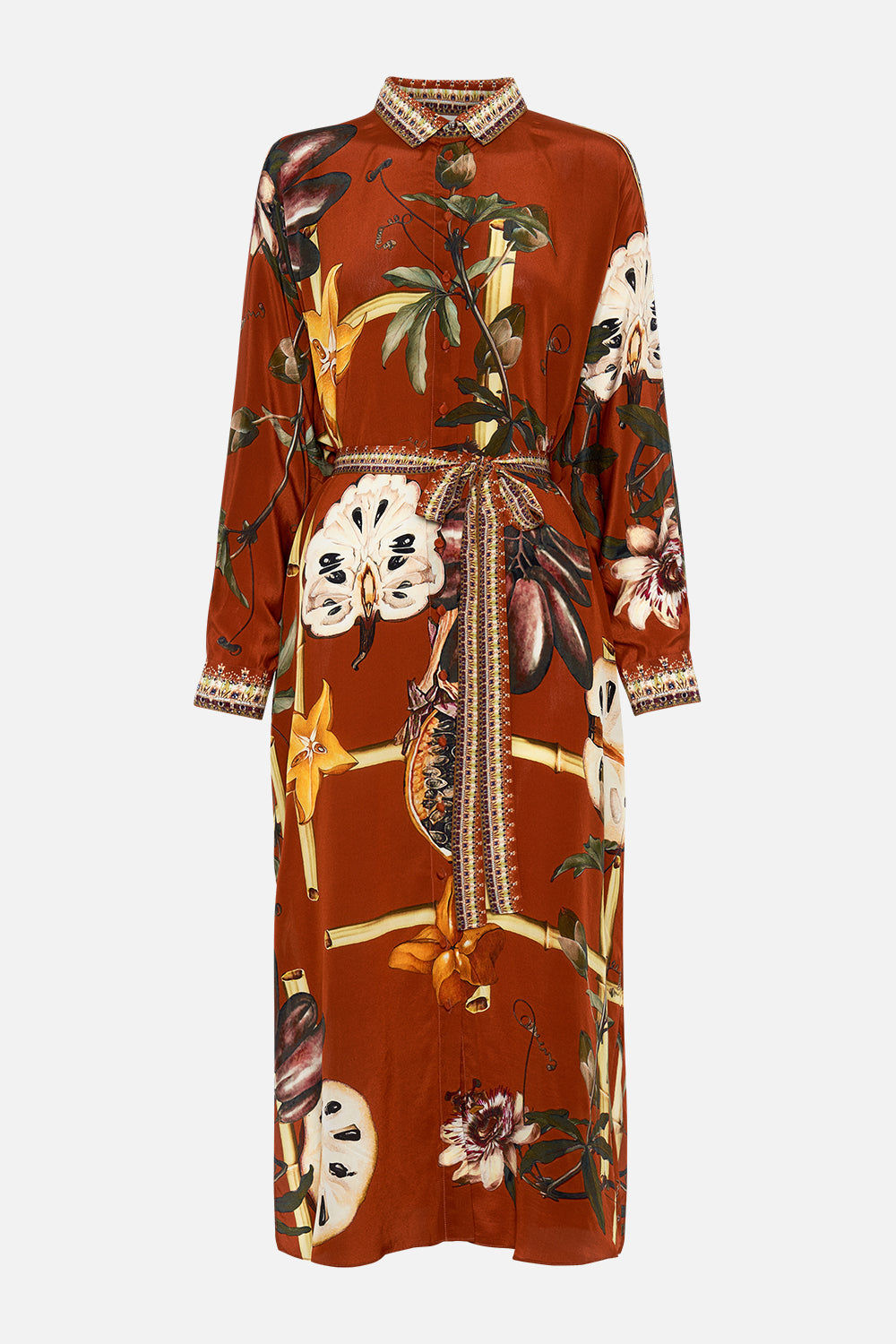 COLLARED BUTTON THROUGH DRESS GARDEN OF EVE