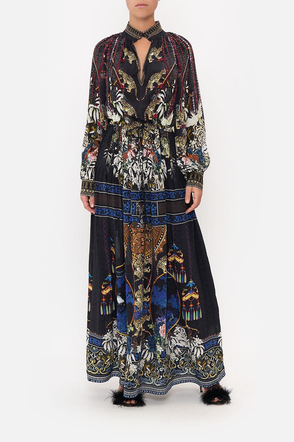 LONG SLEEVE DRESS WITH COLLAR HOLLYWOOD HEIST