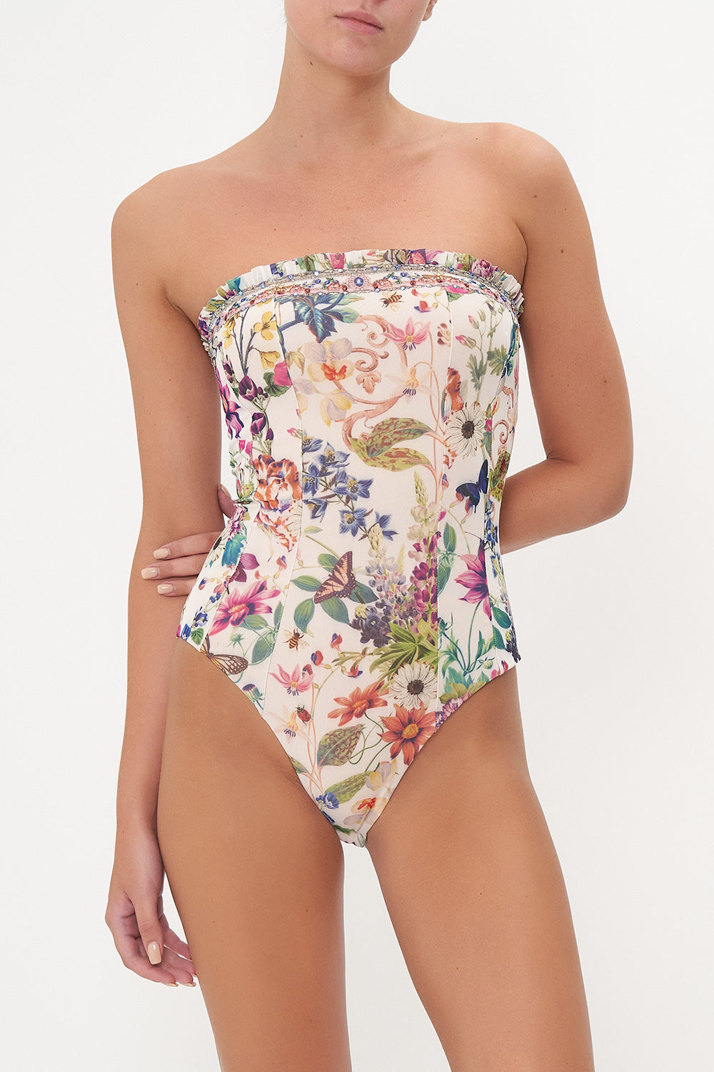 BANDEEU BODYSUIT WITH FRILL QUEENS BEE HIVE