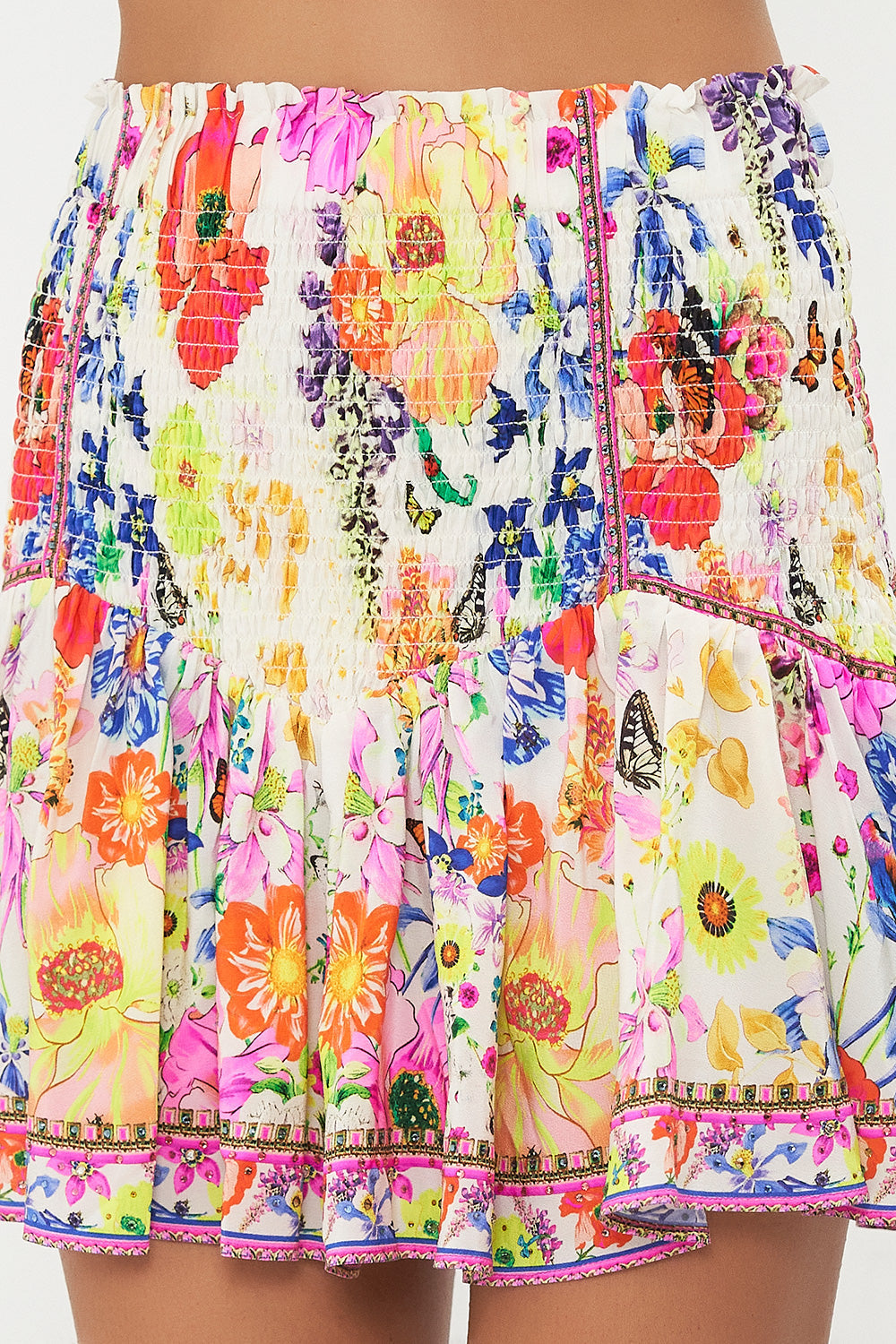 SHIRRED PANEL MINI SKIRT FAIRY GANG