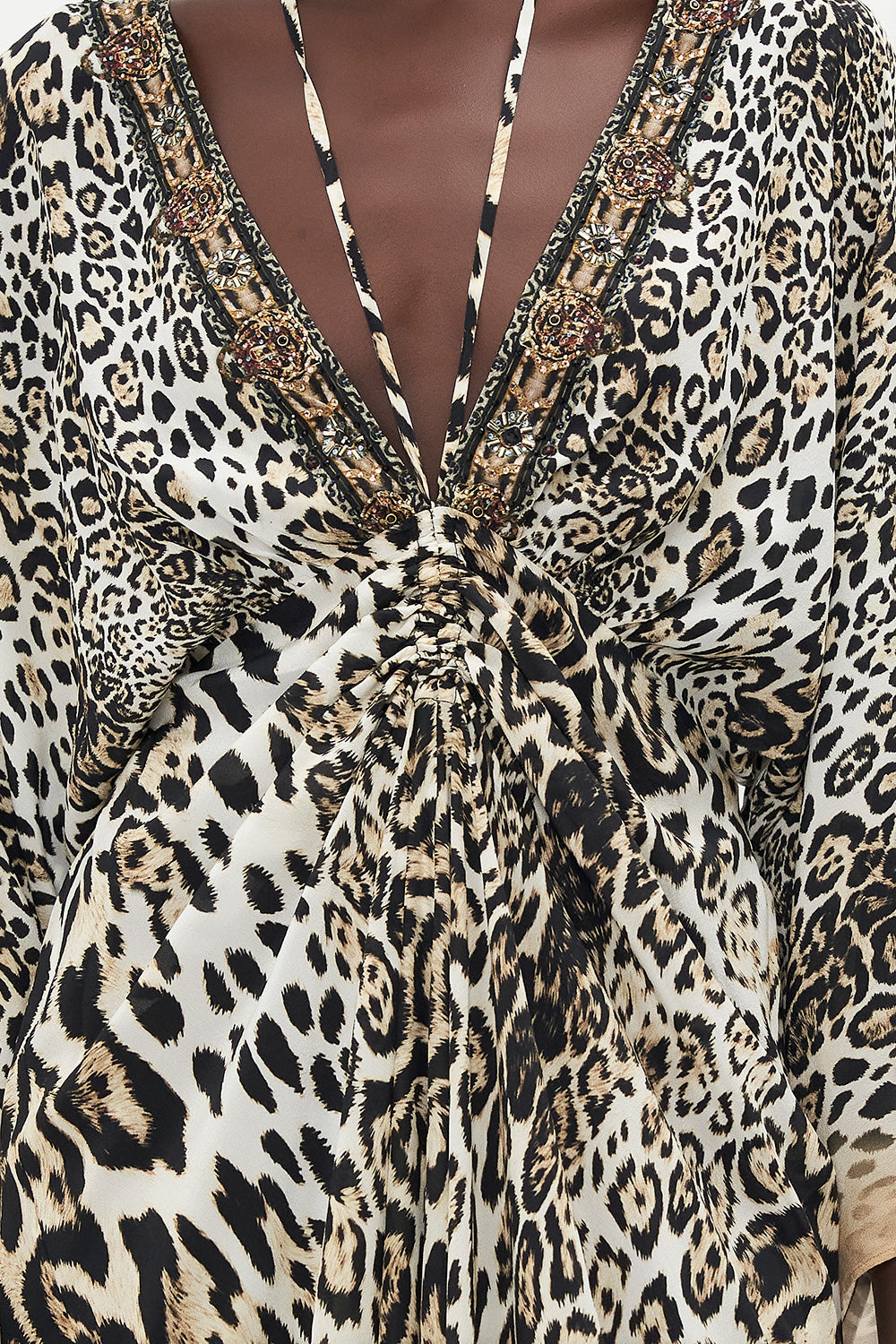 DRAWCORD DETAIL DRESS COOL FOR CATS