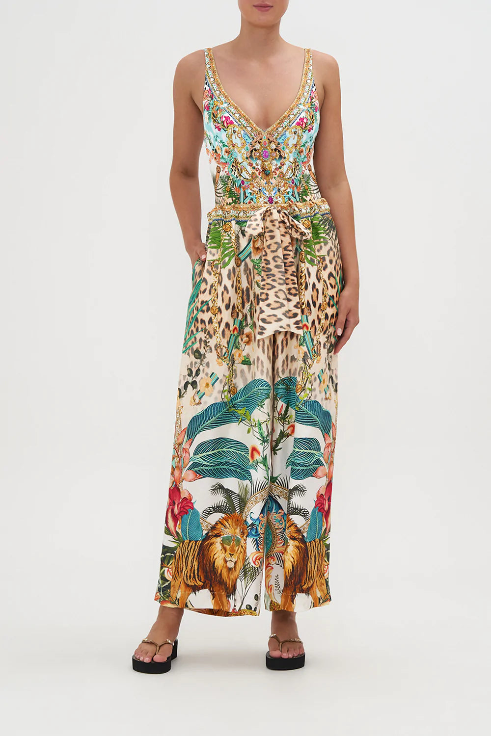 LOUNGE TROUSER WITH WAIST TIE ROYALTY LOYALTY