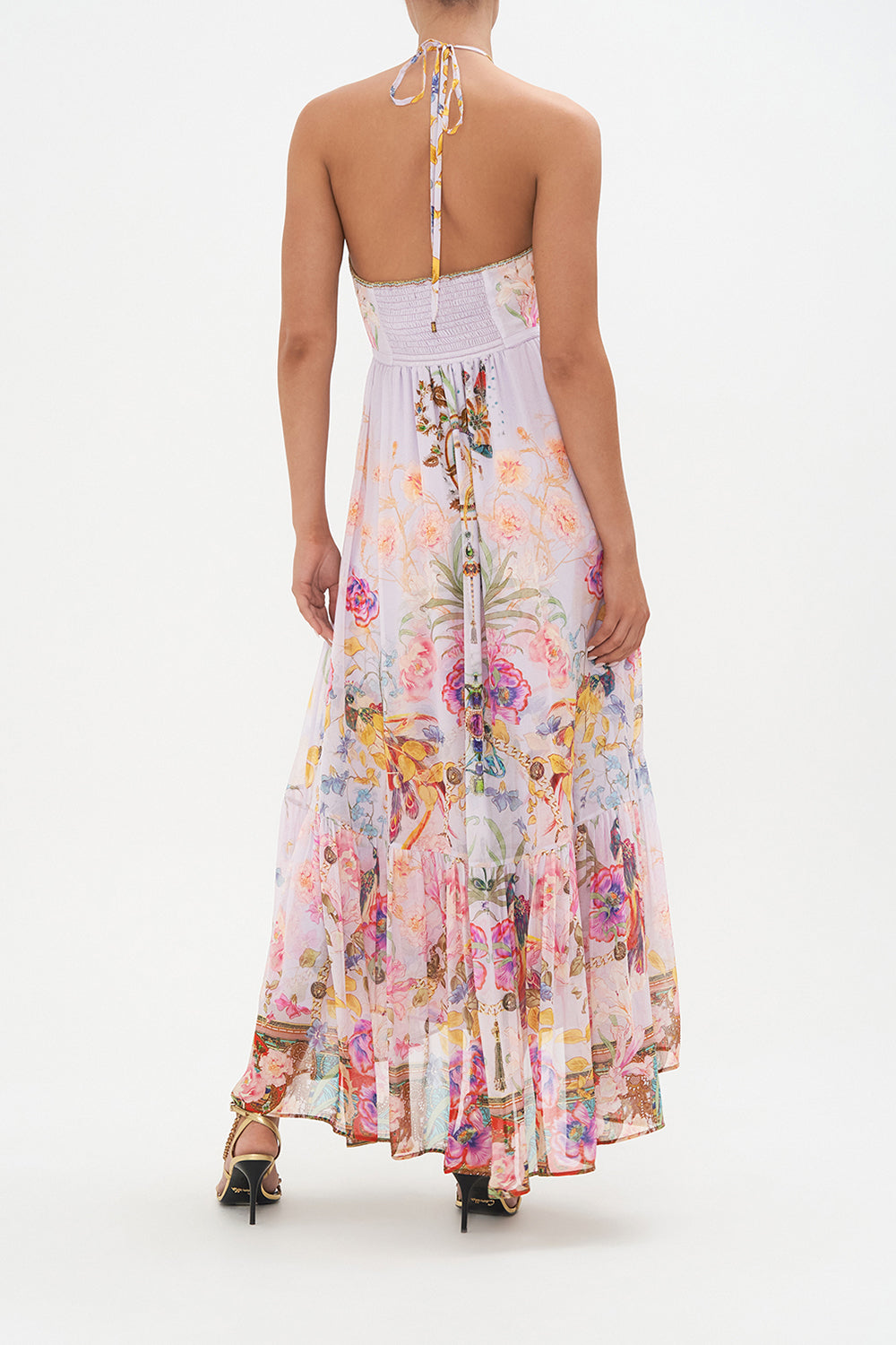 GATHERED V FRONT DRESS NATURES KALEIDOSCOPE