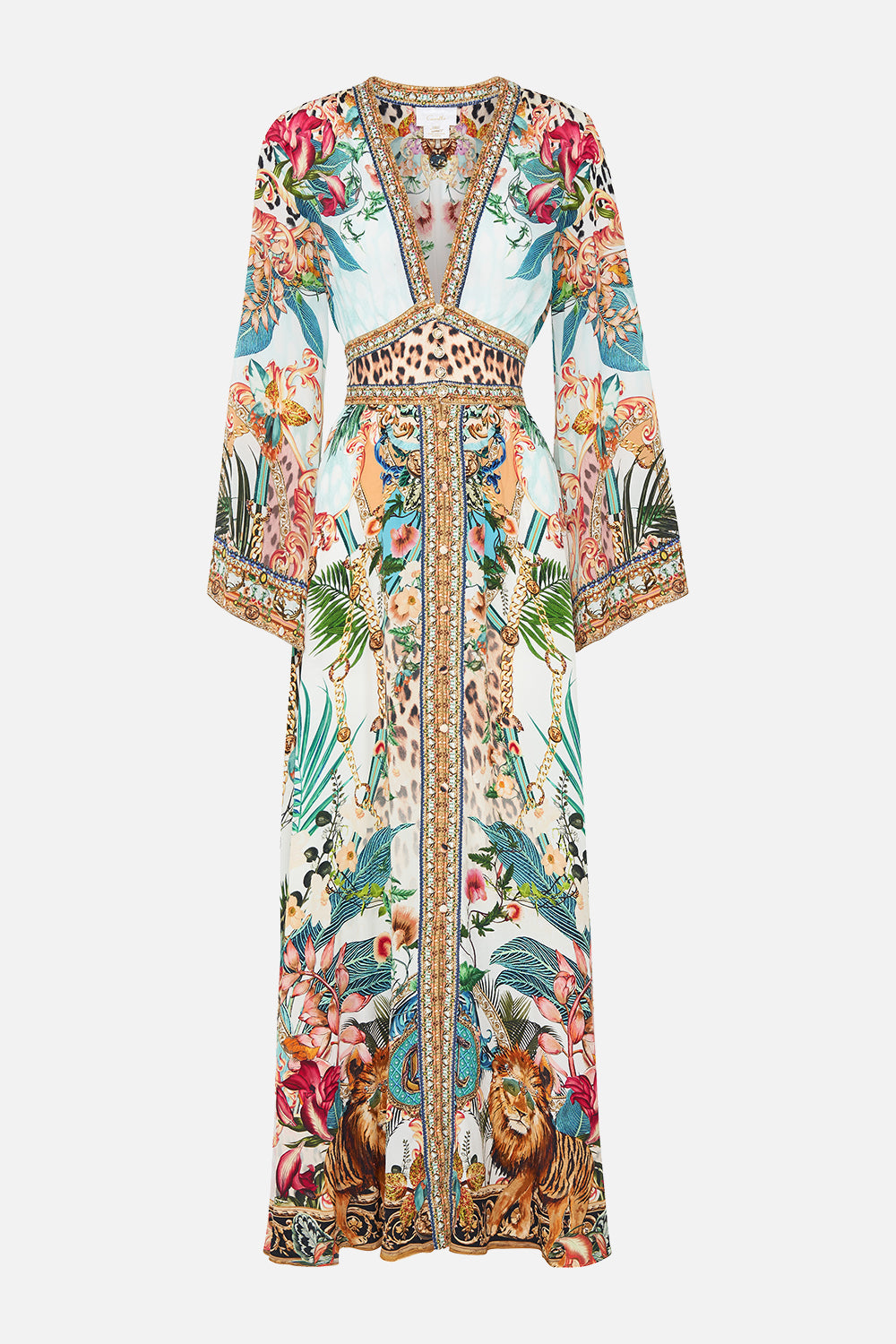 KIMONO SLEEVE DRESS WITH SHIRRING DETAIL ROYALTY LOYALTY
