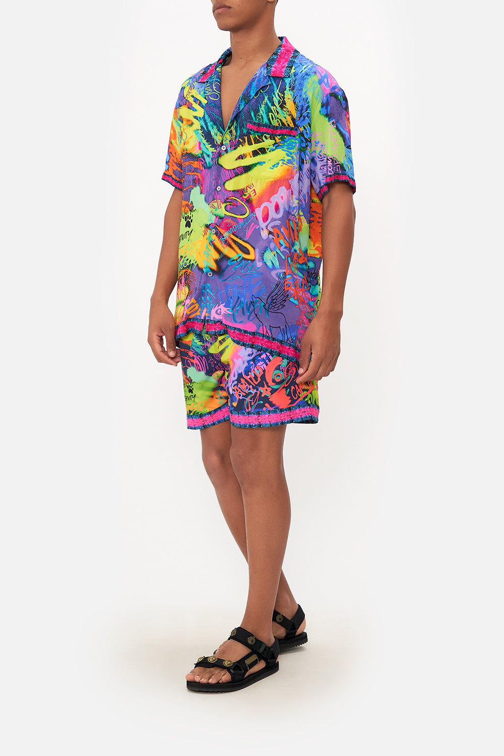 SHORT SLEEVE CAMP COLLARED SHIRT MOTHER EARTHS ARMY