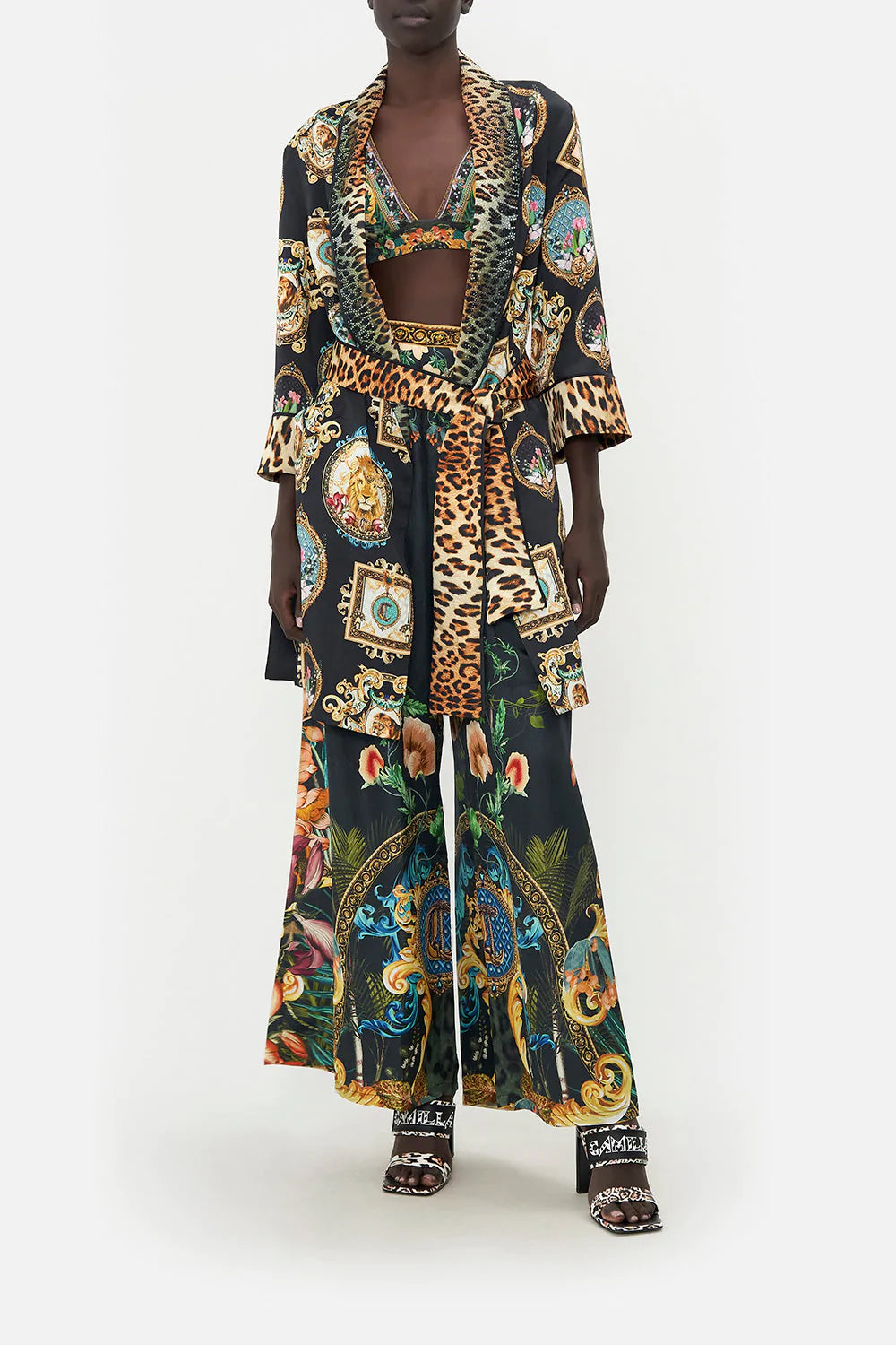 ROLL COLLAR PAJAMA JACKET FEARLESS FELIS