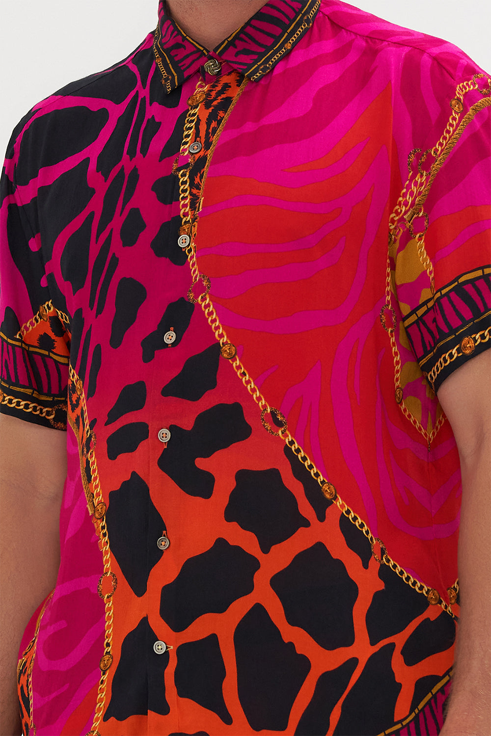 SHORT SLEEVE BUTTON THROUGH SHIRT ALWAYS CHANGE YOUR SPOTS