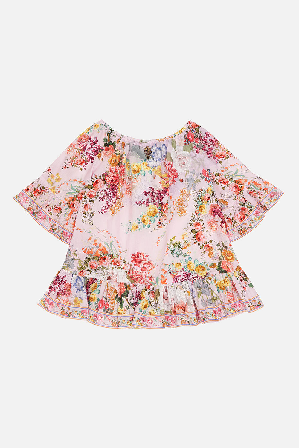 KIDS A-LINE FRILL DRESS 4-10 FLOWER CHILD