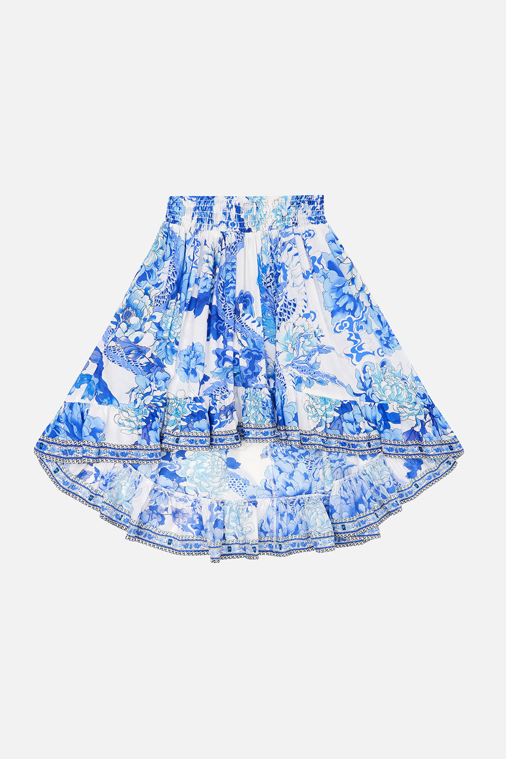 KIDS HIGH LOW HEM SKIRT 4-10 HEART OF A DRAGON