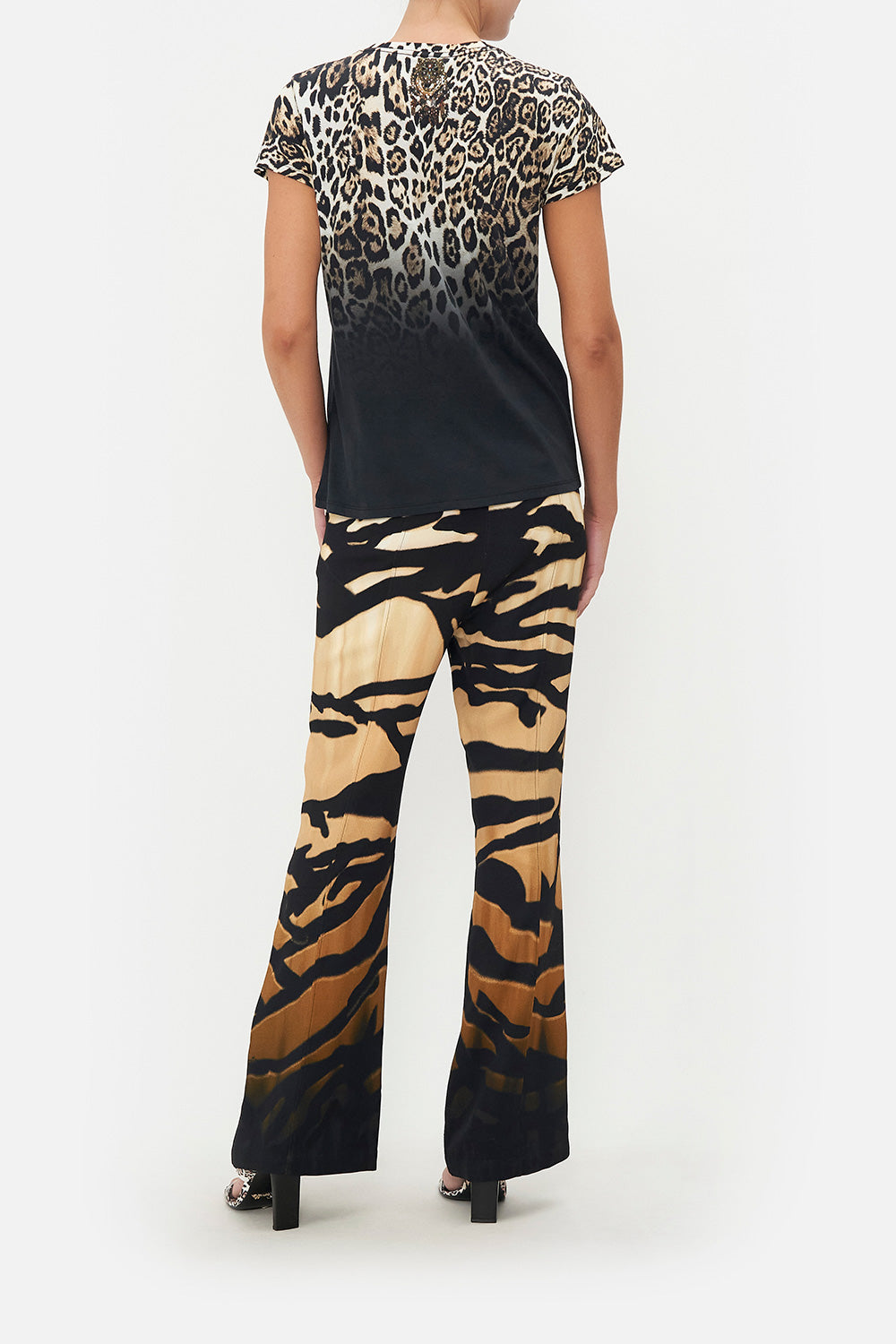 SLIM FIT ROUND NECK T-SHIRT COOL FOR CATS