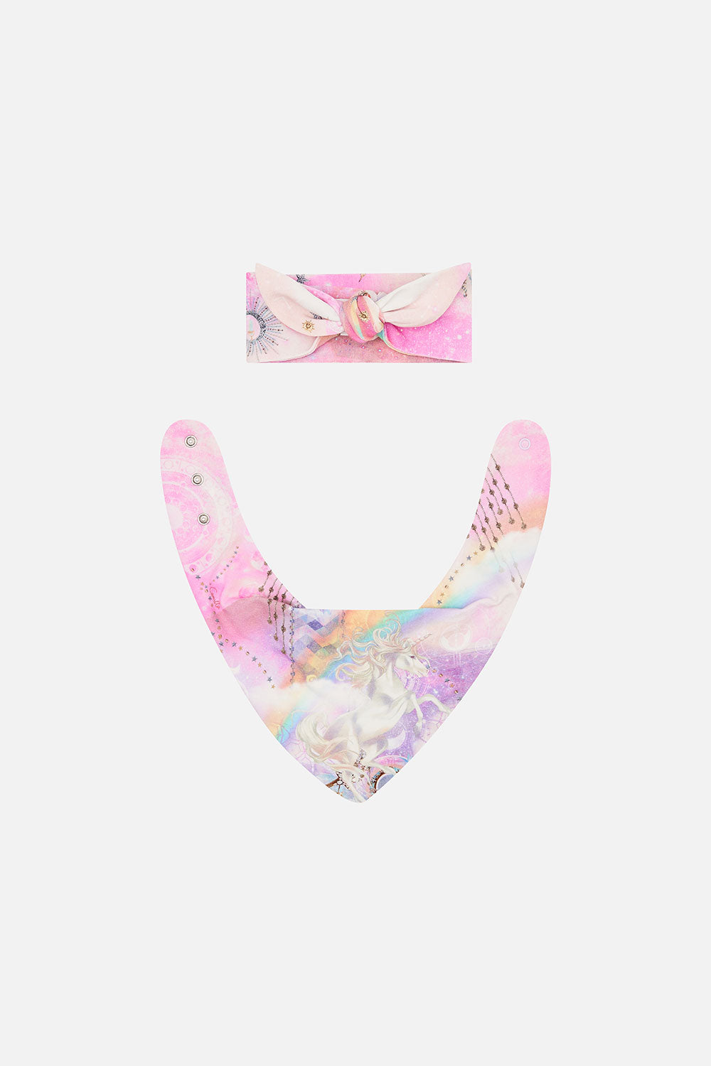 BABIES HEADBAND AND BIB SET WINGS OF PEGASUS