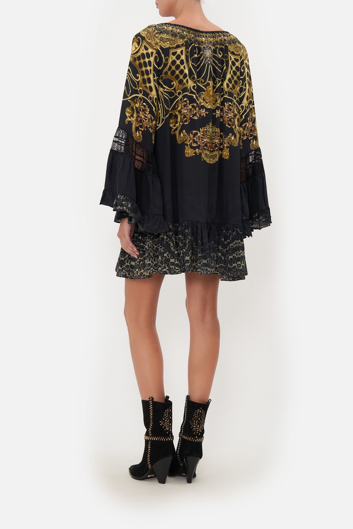 A LINE FRILL DRESS SHADOWS OF ARMADA