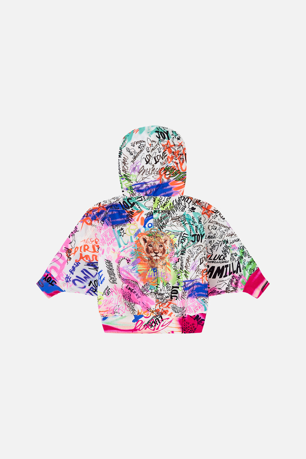 KIDS JERSEY BATWING JACKET 12-14 GRAFFITI THE WORLD