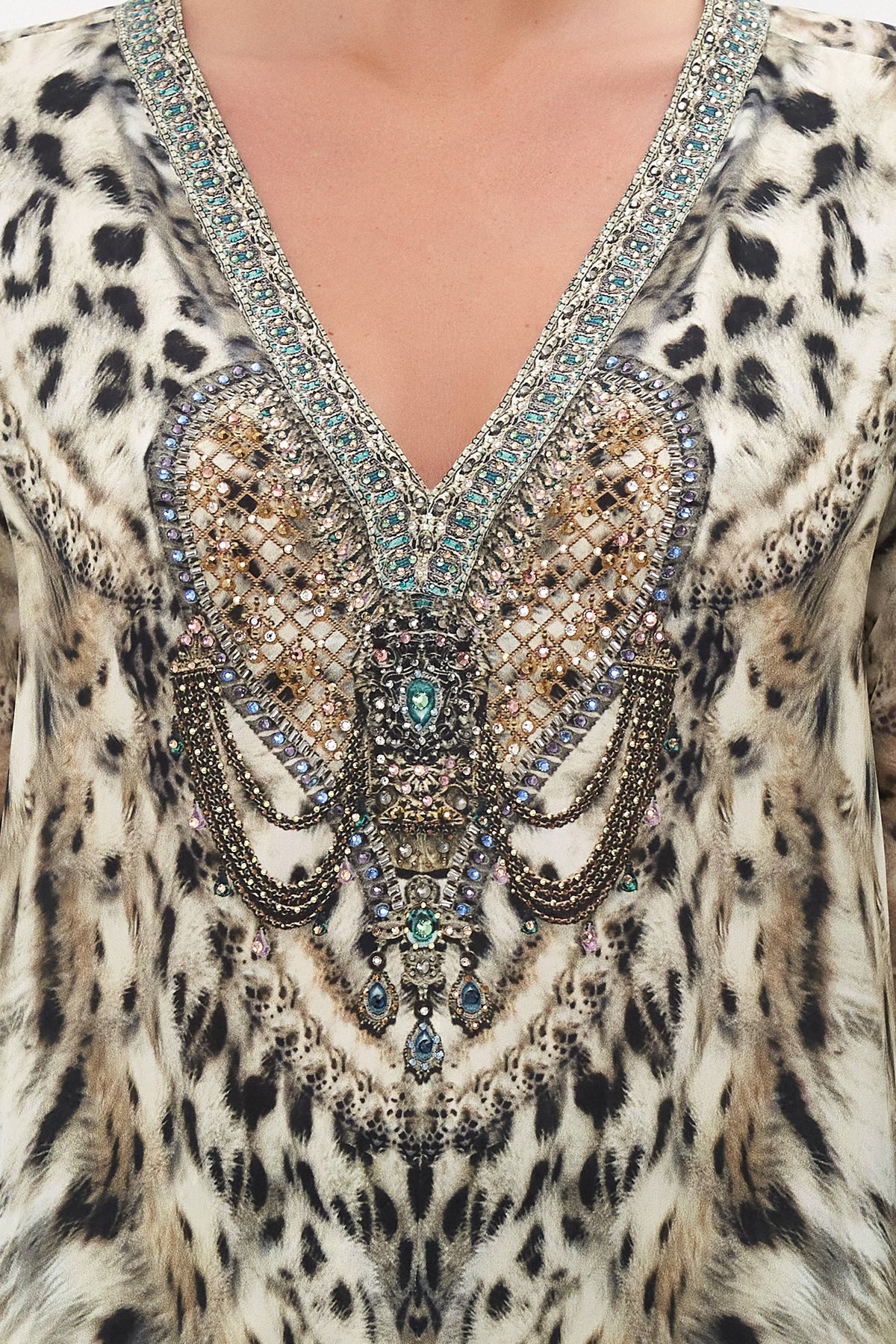 PANEL SLEEVE BLOUSE SNOW WHISPERS