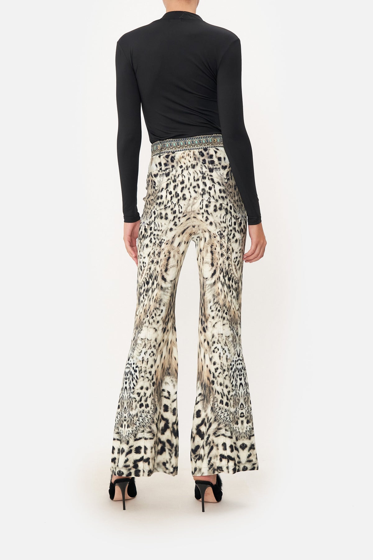 FLARE WITH D-RING DETAIL SNOW WHISPERS