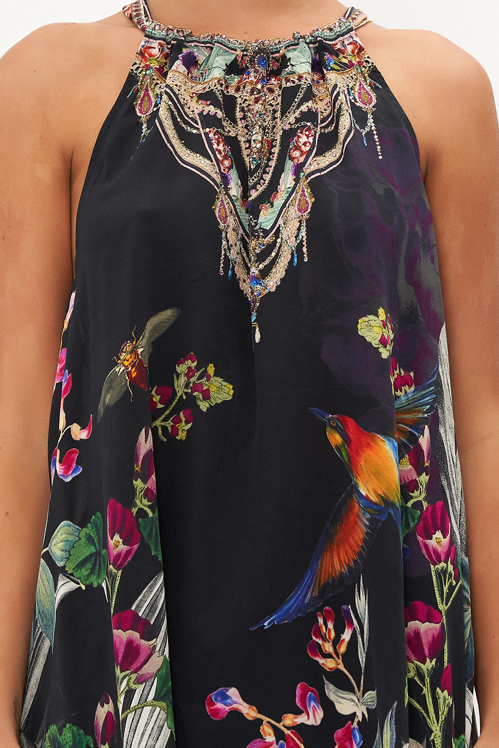 DRAWSTRING NECK TANK PARADISO PLACE