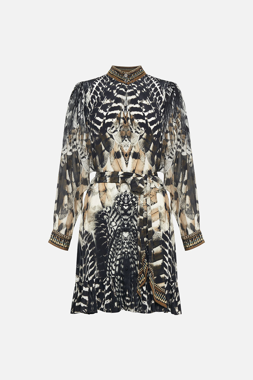 DROP SLEEVE SHIRT DRESS NIGHT OWL