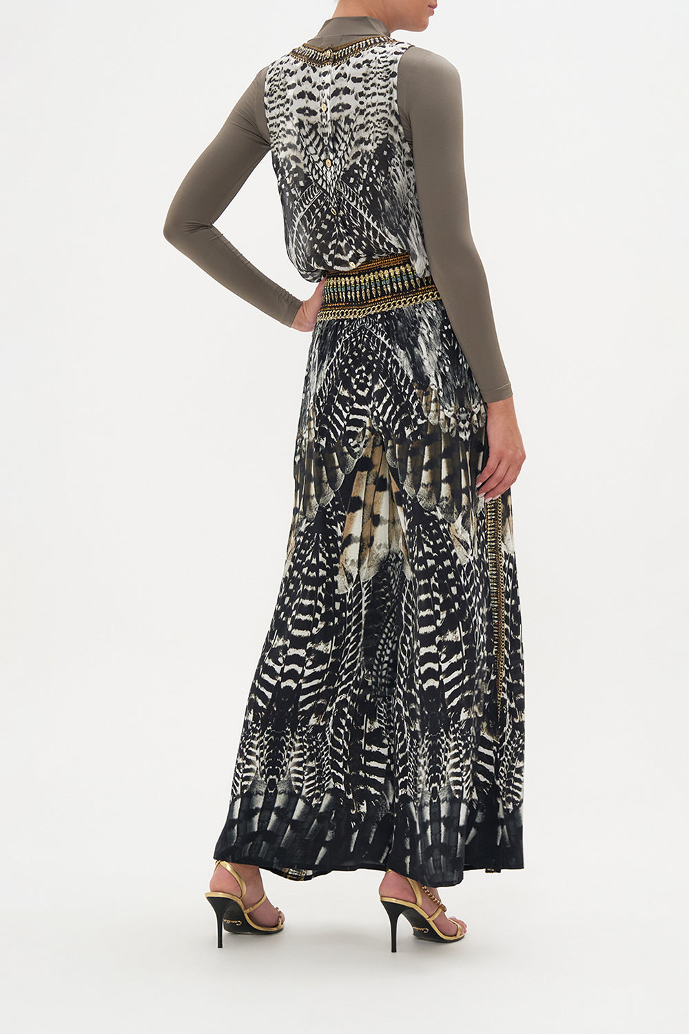 SHIRRED WAIST PANT NIGHT OWL