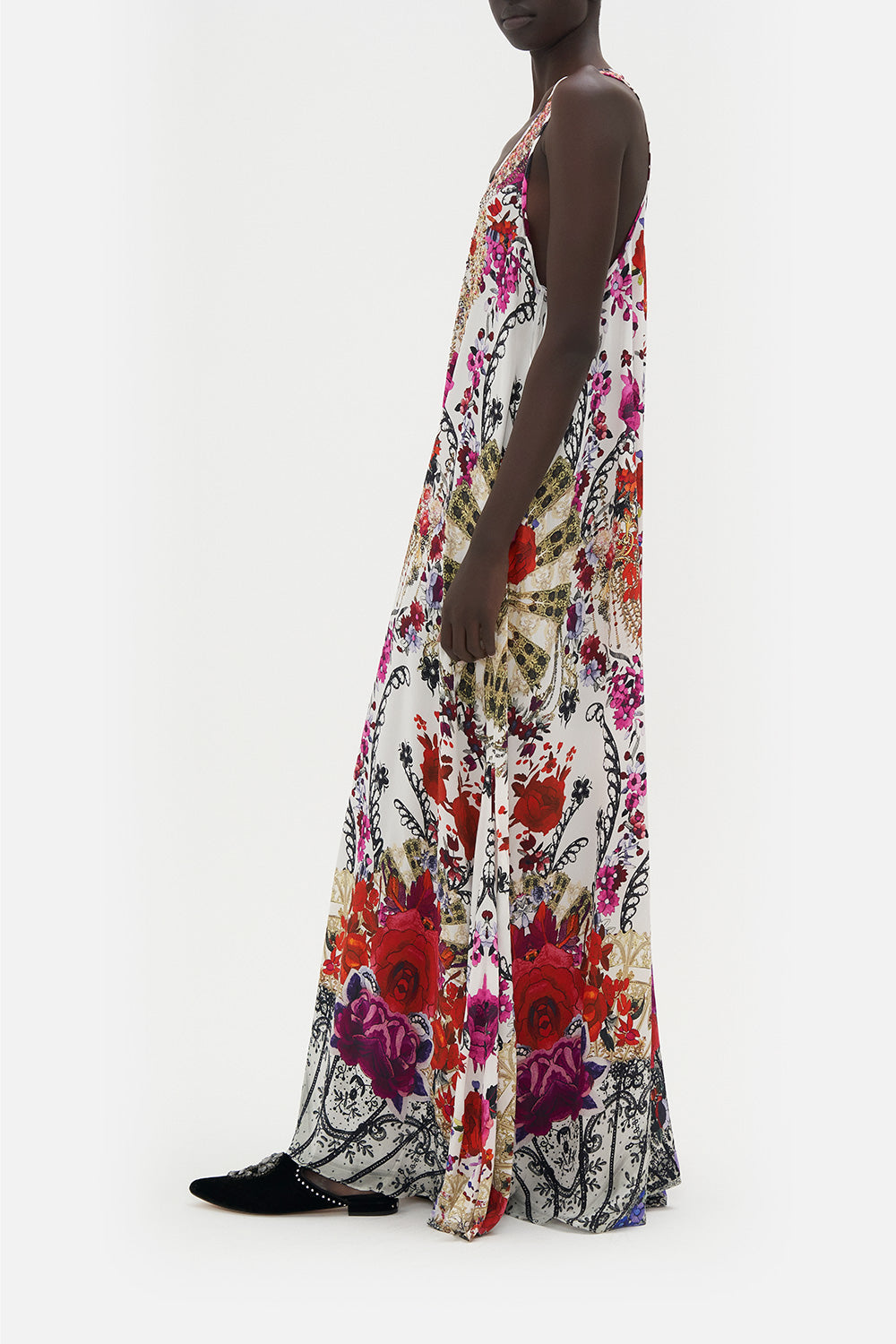 V NECK RACERBACK DRESS REIGN OF ROSES