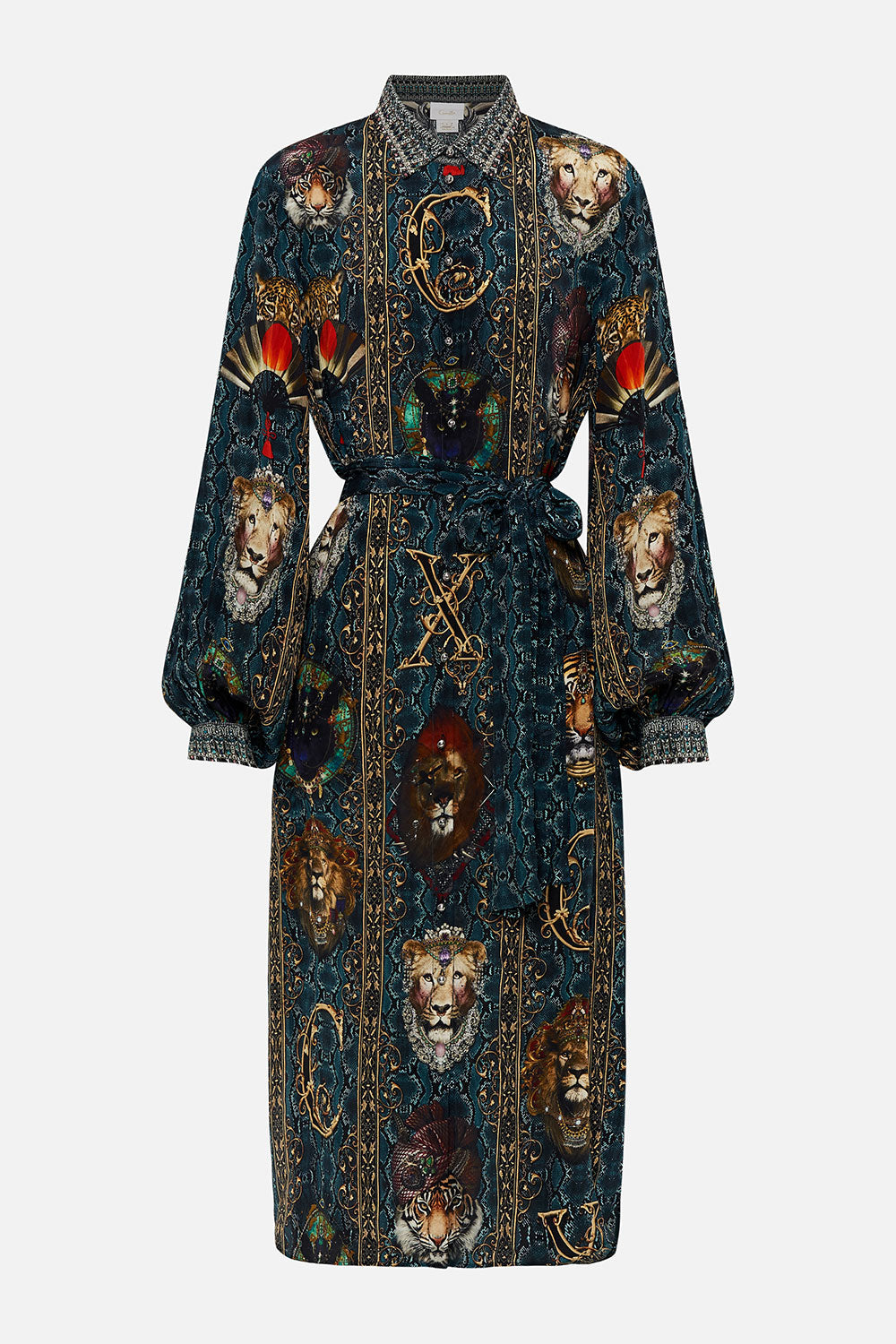 HIGH LOW MIDI SHIRT DRESS HEADS WILL ROLL