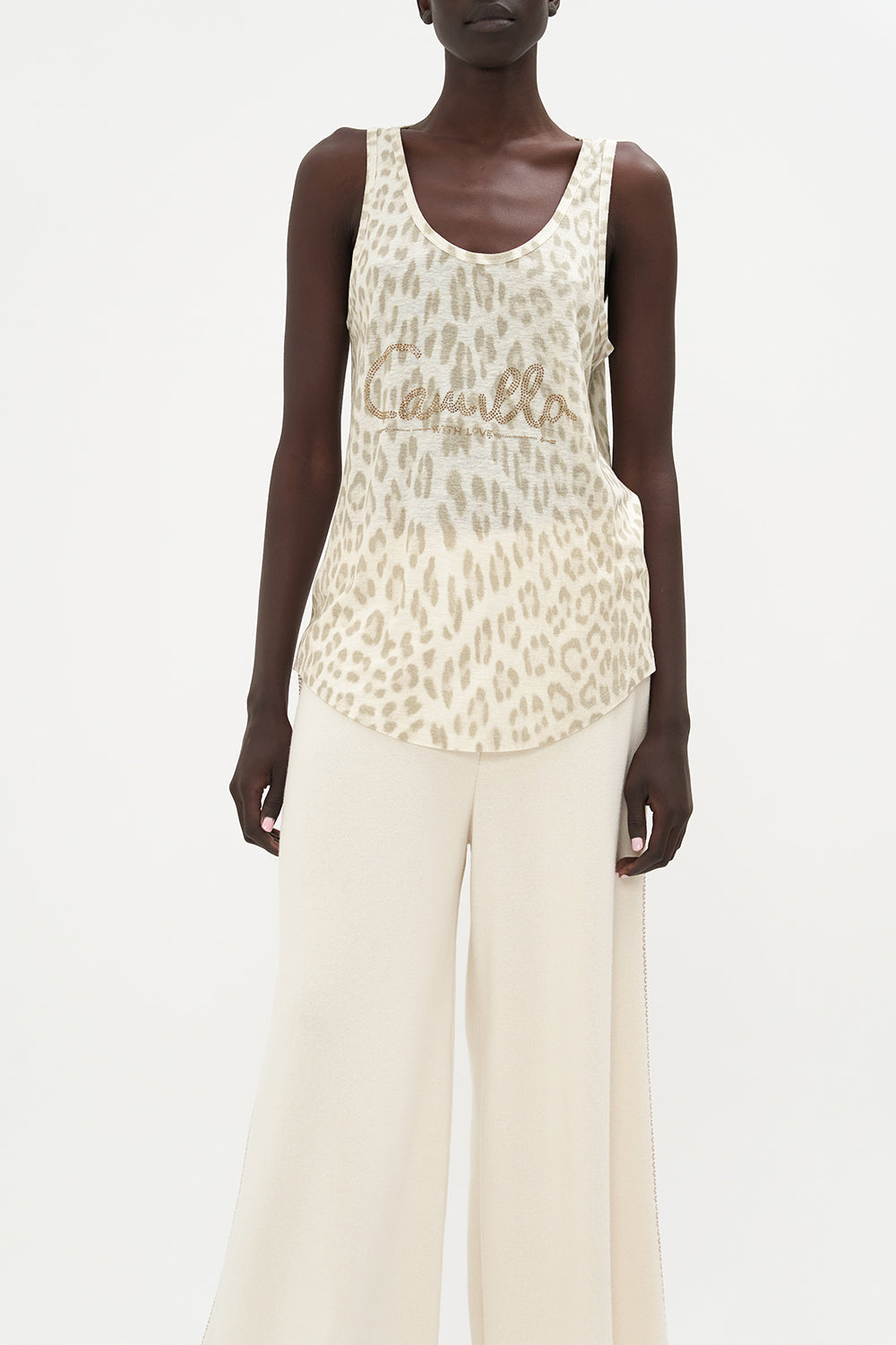 SCOOP NECK TANK CAT NAP