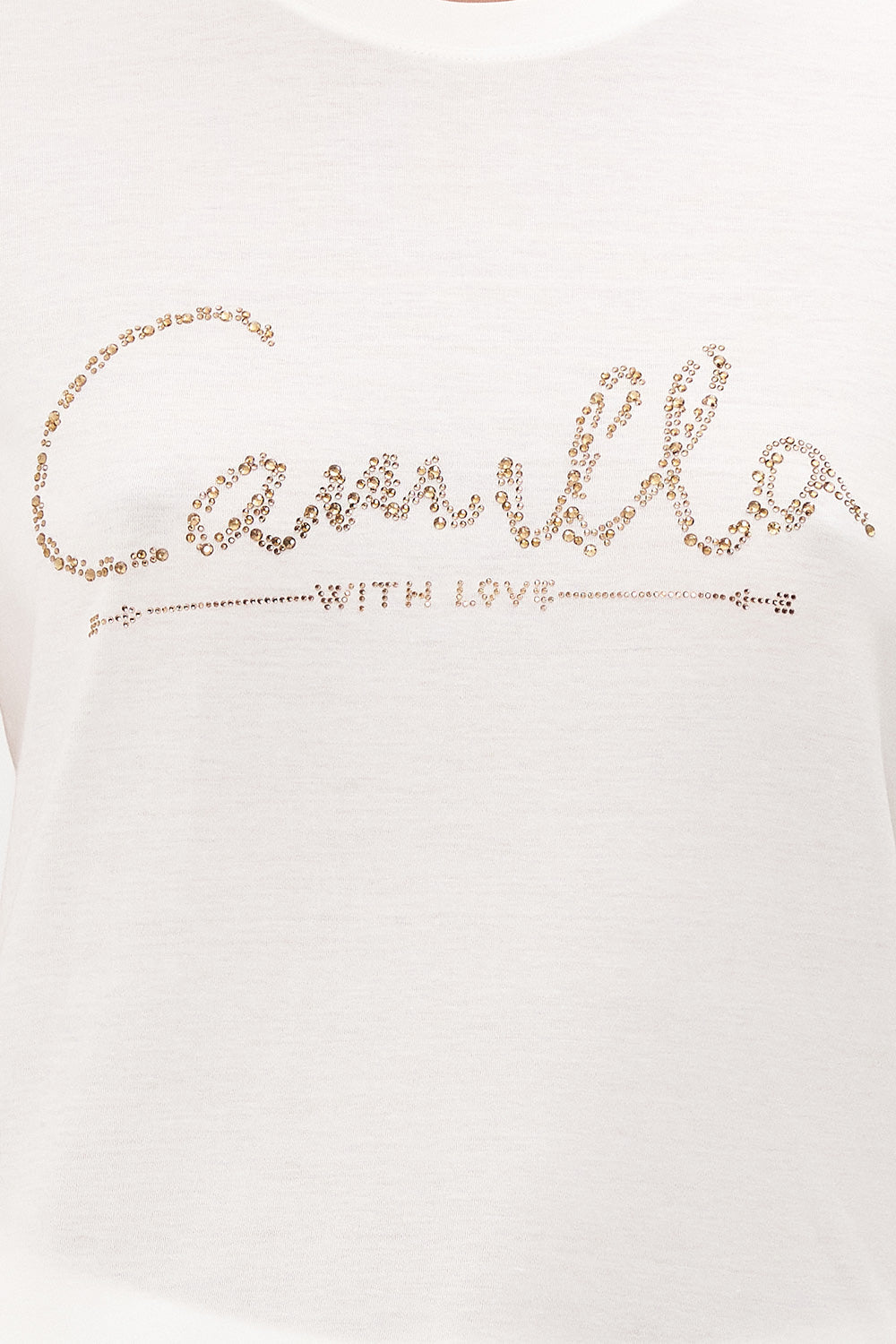 SLIM FIT ROUND NECK T-SHIRT LOGO CAPSULE - SOLID WHITE