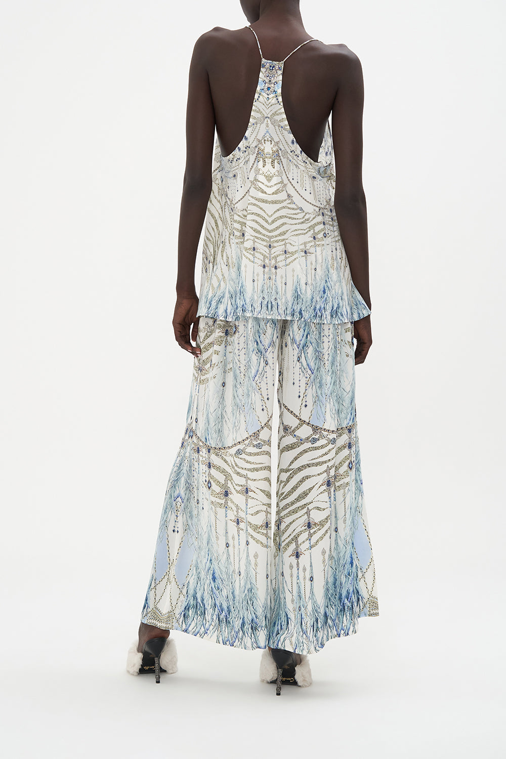 T BACK SHOESTRING TOP MOON AND BACK