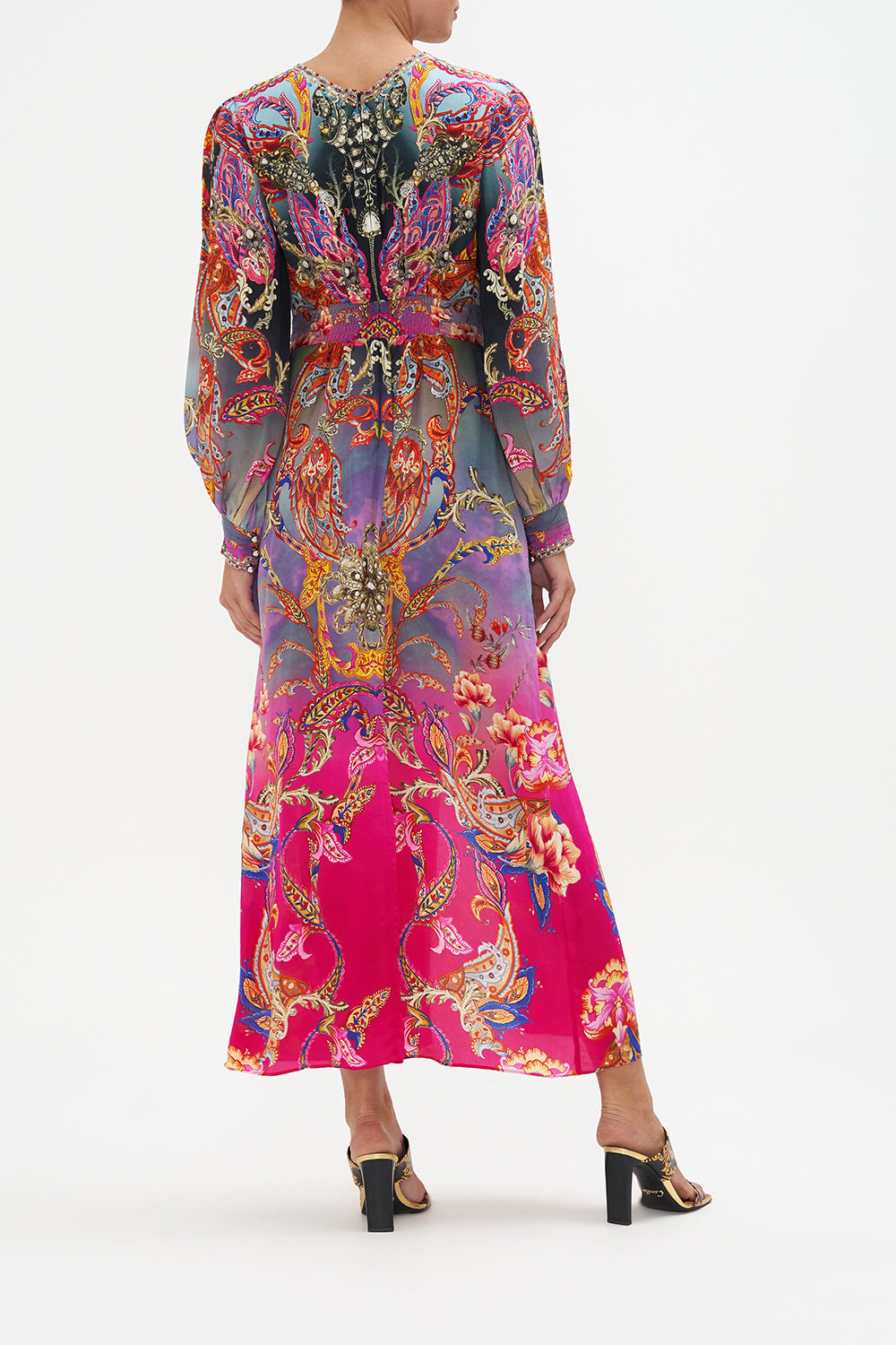 TWIST FRONT LONG DRESS WHAT LIES BENEATH