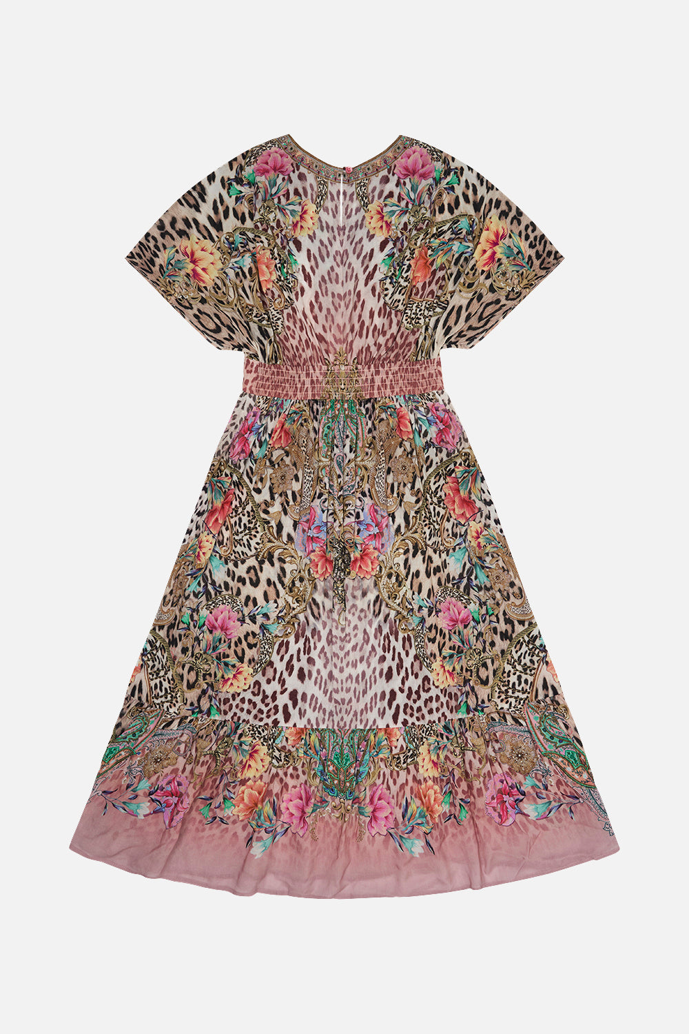 KIDS RELAXED SHIRRED WAIST DRESS 12-14 QUEEN ATLANTIS