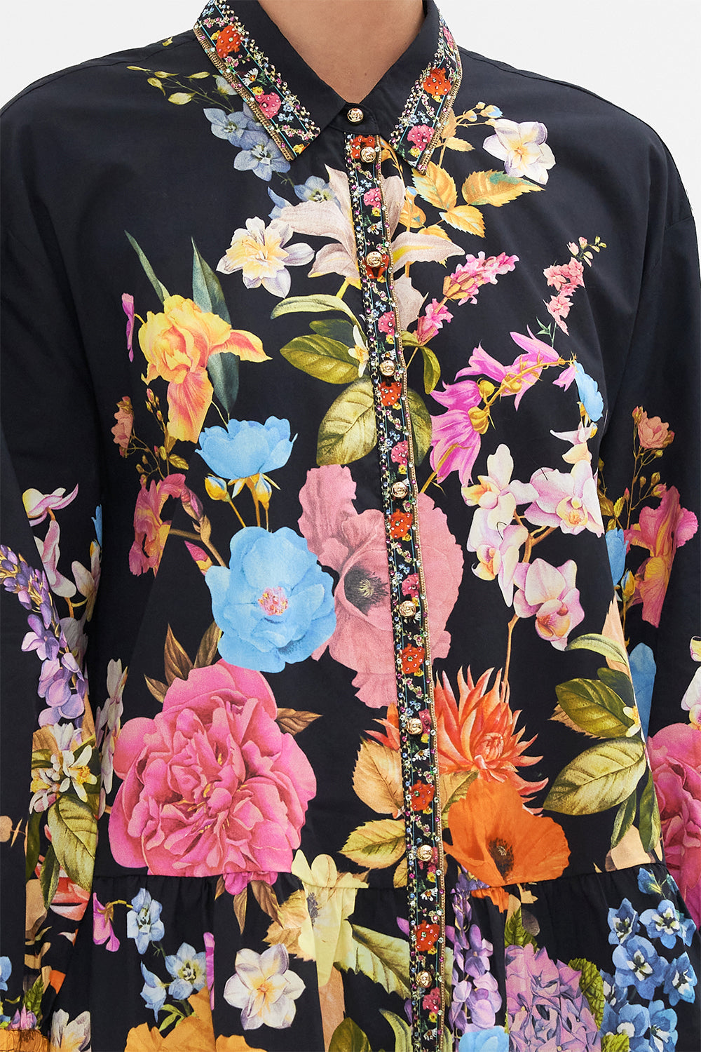 TIERED SHIRT DRESS DIVINE DIVINITY